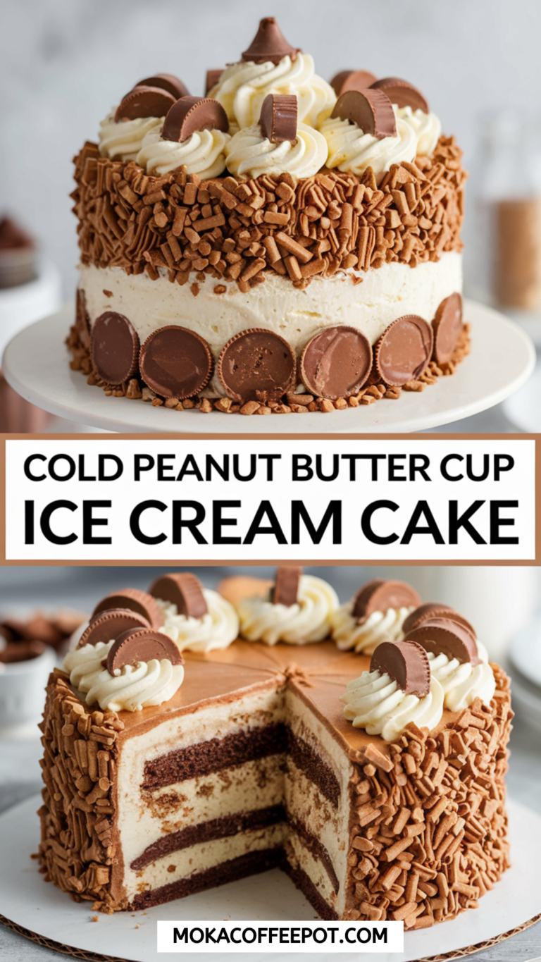 Cold Peanut Butter Cup Ice Cream Cake Cold Peanut Butter Cup Ice Cream Cake