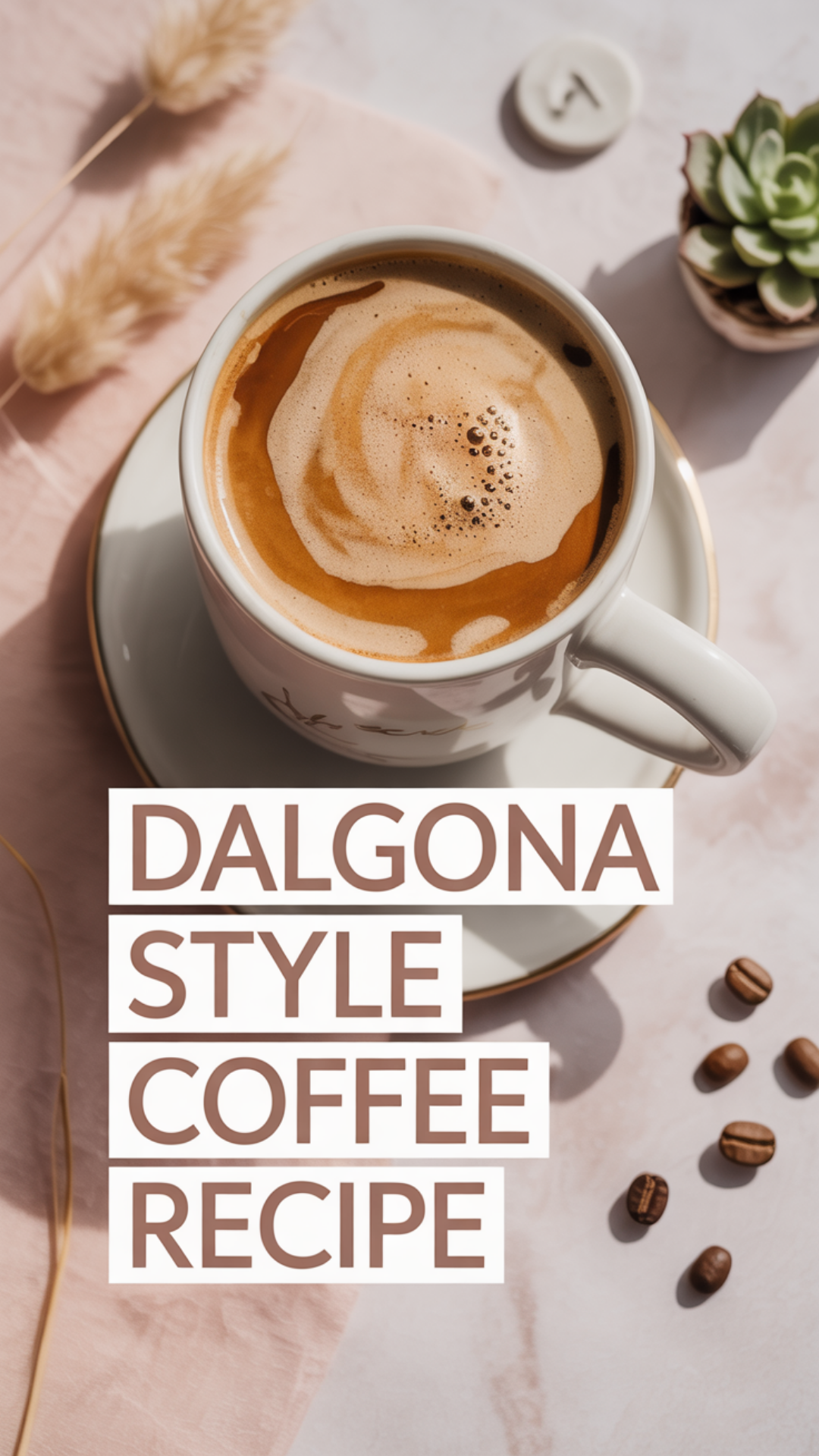 Dalgona Style Coffee Recipe Dalgona Style Coffee Recipe