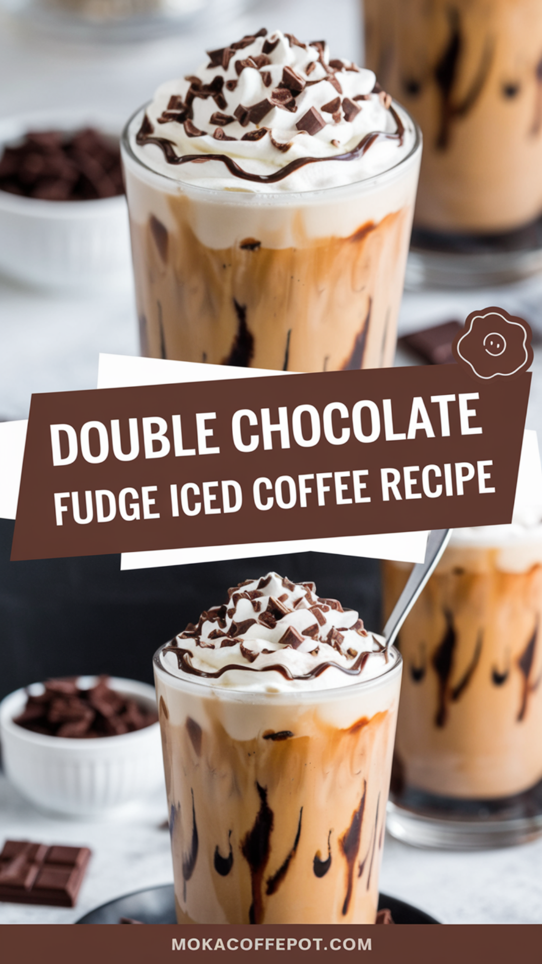 Double Chocolate Fudge Iced Coffee Recipe
