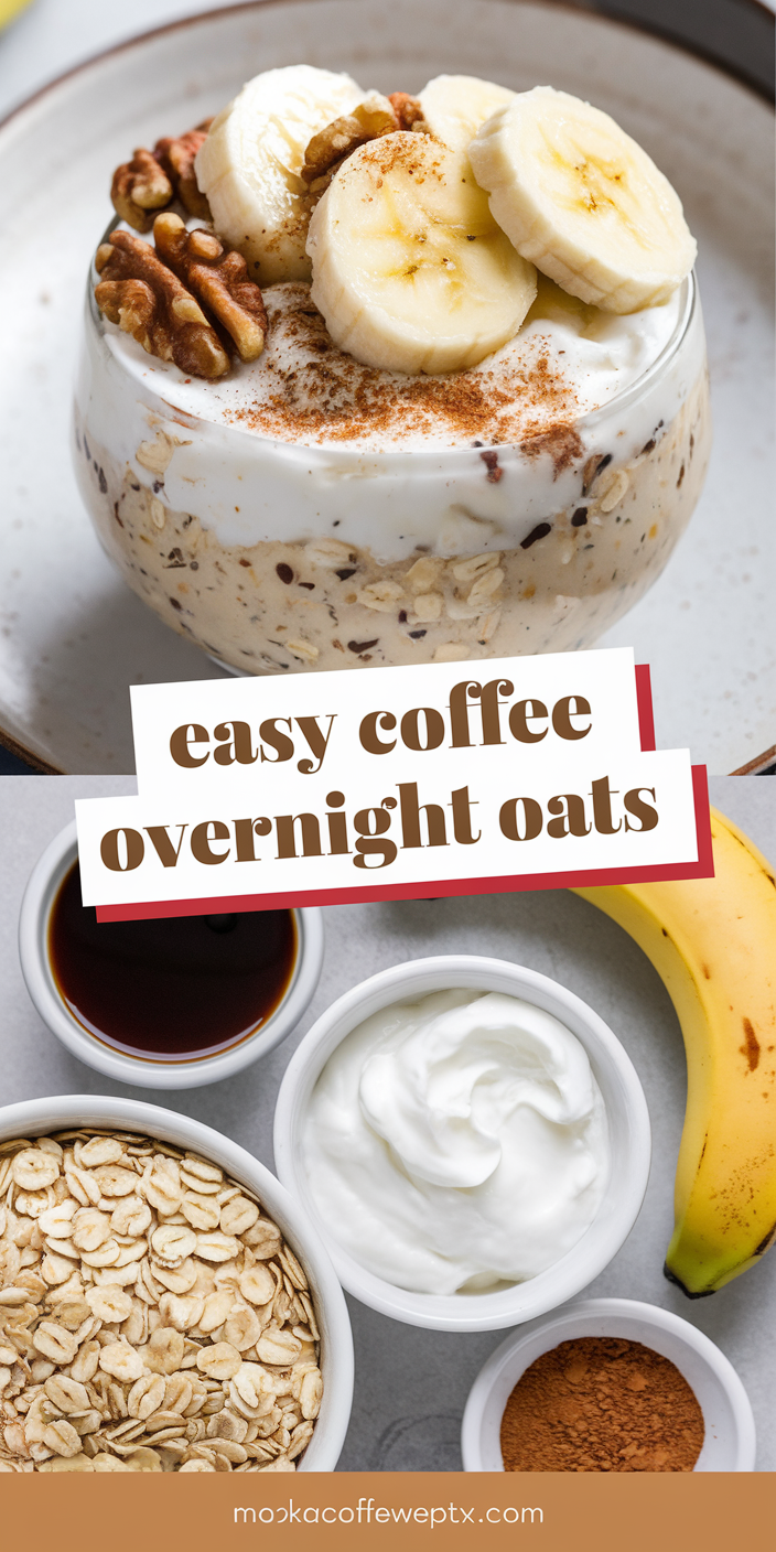 Easy Coffee Overnight Oats Easy Coffee Overnight Oats