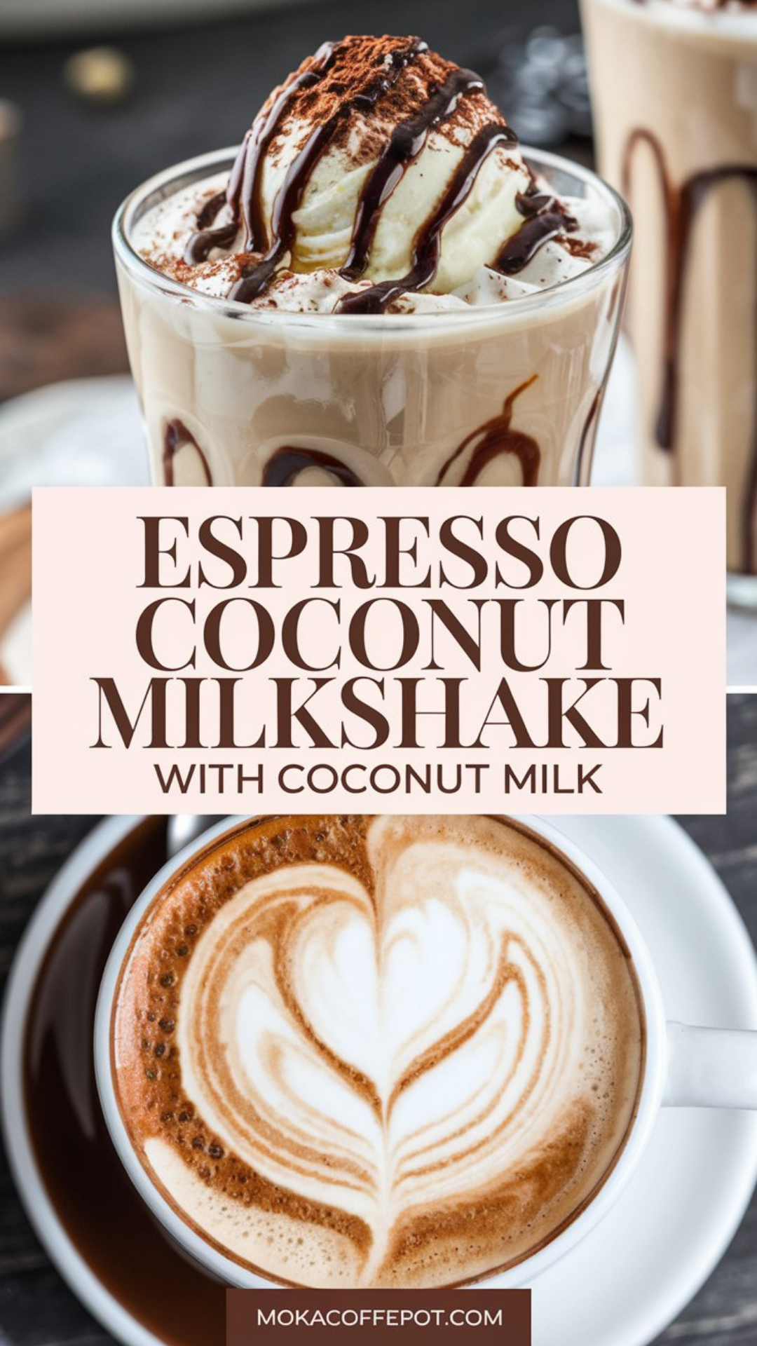 Espresso Coconut Milkshake with Coconut Milk Espresso Coconut Milkshake with Coconut Milk