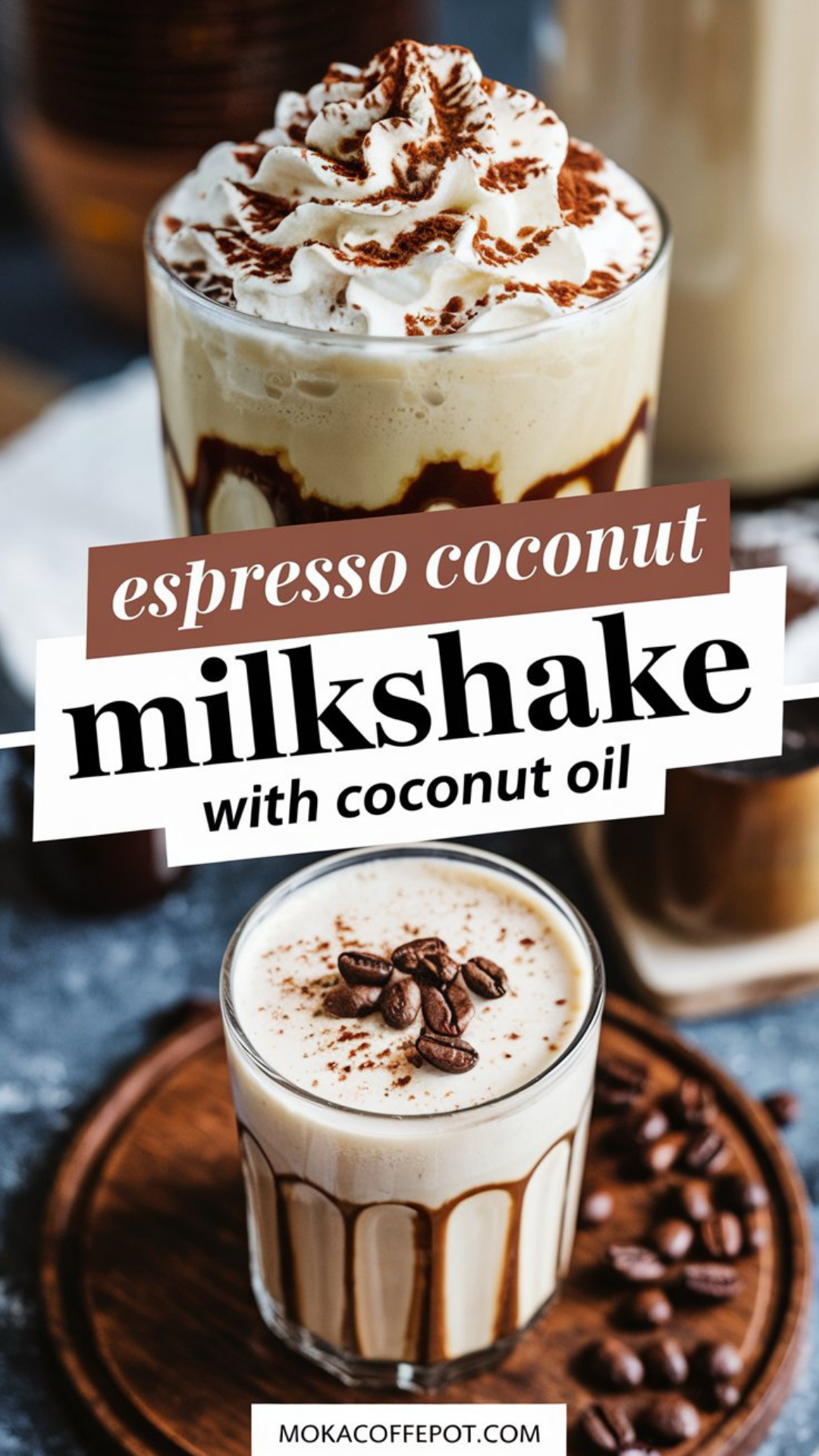 Espresso Coconut Milkshake with Coconut Oil Espresso Coconut Milkshake with Coconut Oil