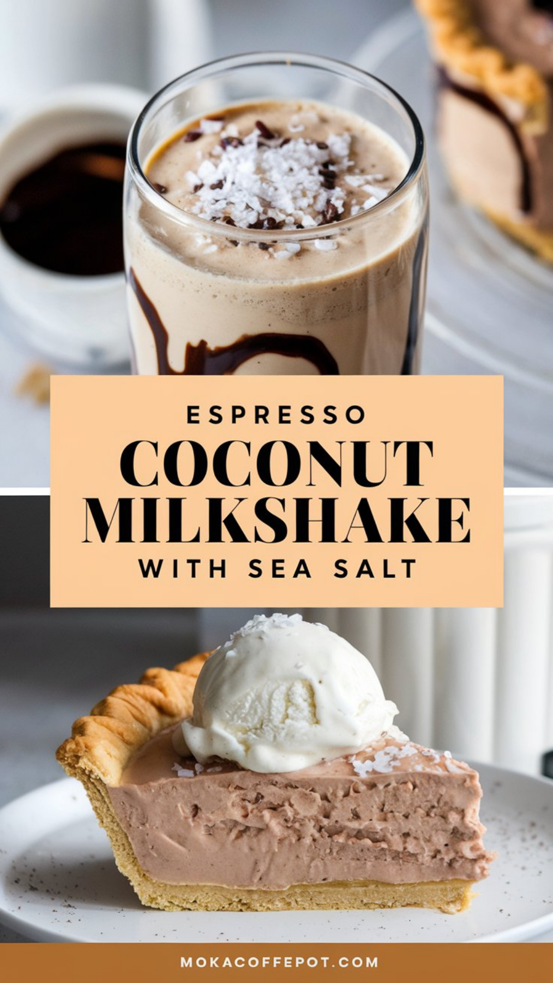 Espresso Coconut Milkshake with Sea Salt Espresso Coconut Milkshake with Sea Salt