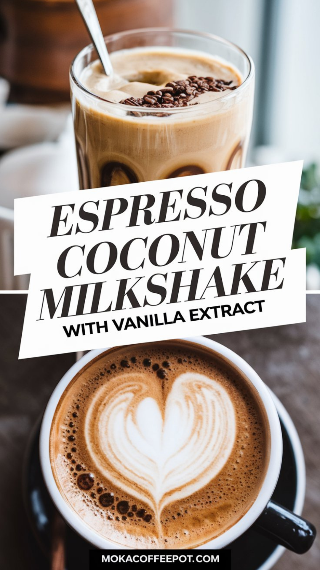 Espresso Coconut Milkshake with Vanilla Extract Espresso Coconut Milkshake with Vanilla Extract