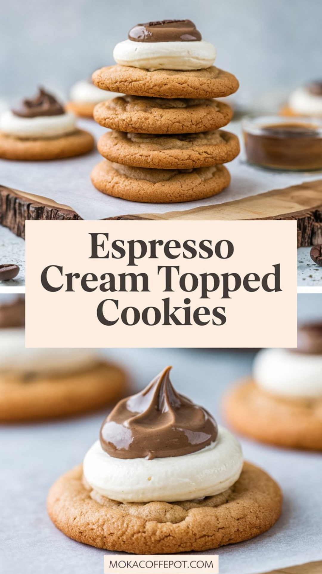 Espresso Cream Topped Cookies Espresso Cream Topped Cookies