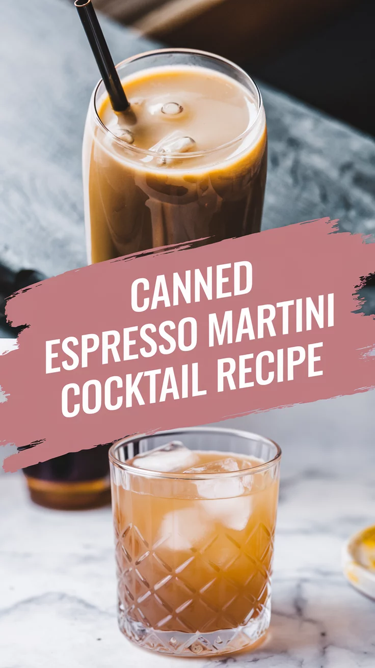 Espresso Martini Canned Cocktail: Ready to Drink with Vodka and Coffee Liqueur Espresso Martini Canned Cocktail: Ready to Drink with Vodka and Coffee Liqueur