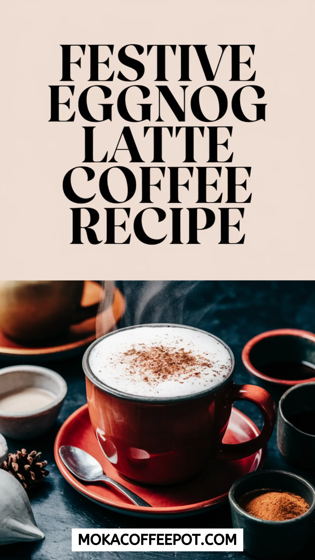 Festive Eggnog Latte Coffee