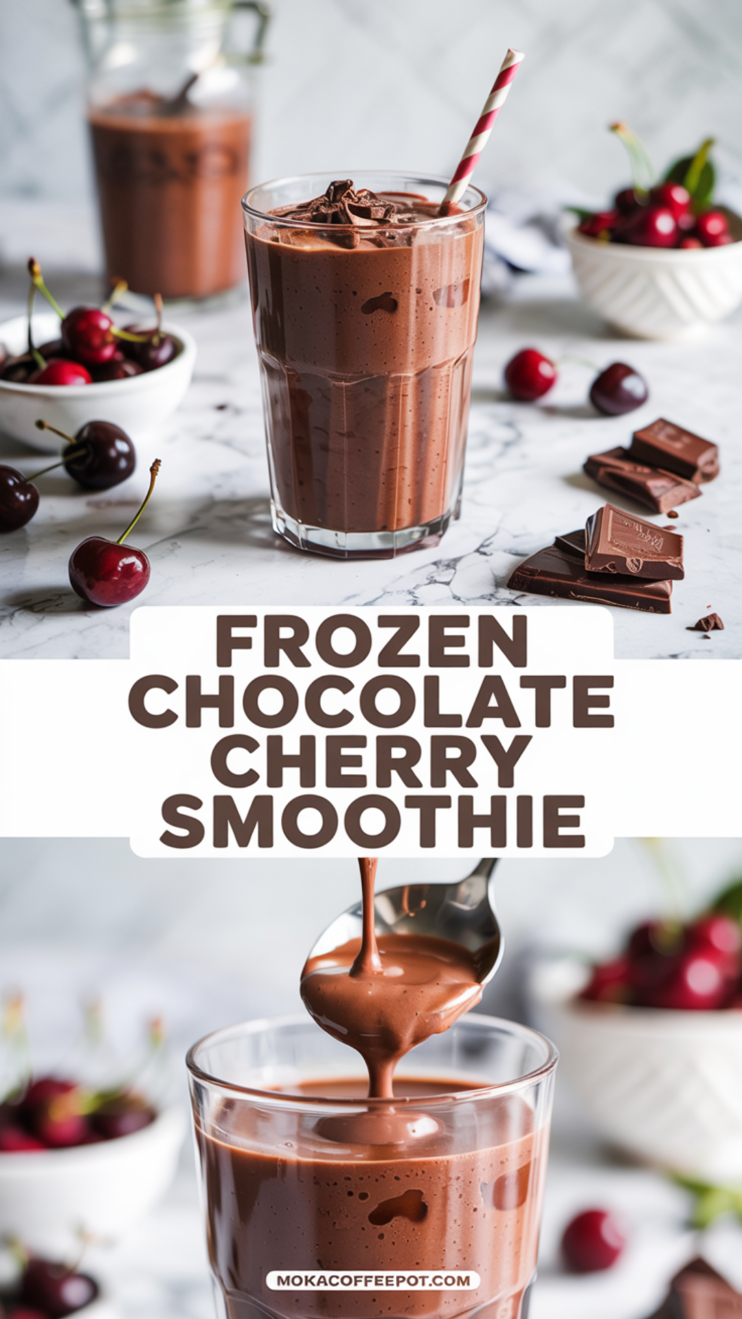 Frozen Chocolate Cherry Smoothie Recipe Frozen Chocolate Cherry Smoothie Recipe