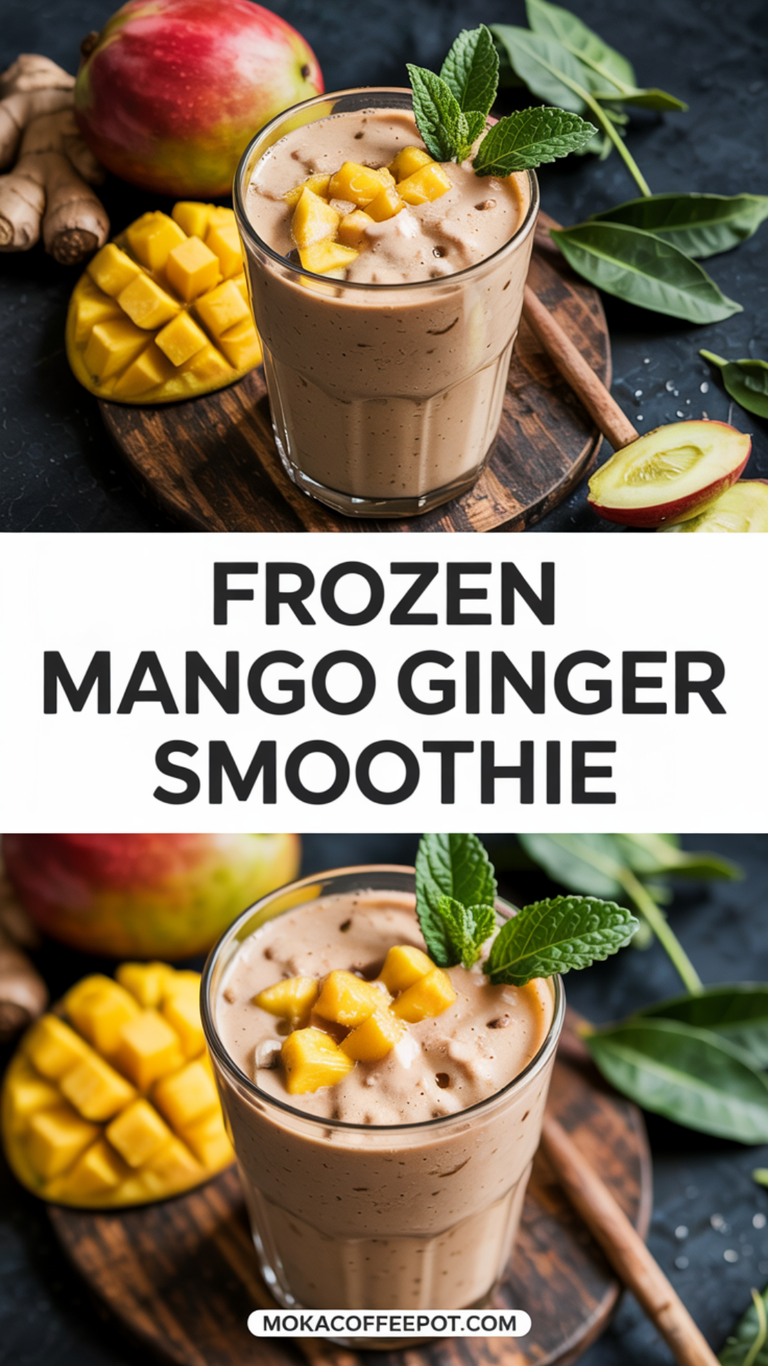 Frozen Mango Ginger Smoothie Recipe Frozen Mango Ginger Smoothie Recipe