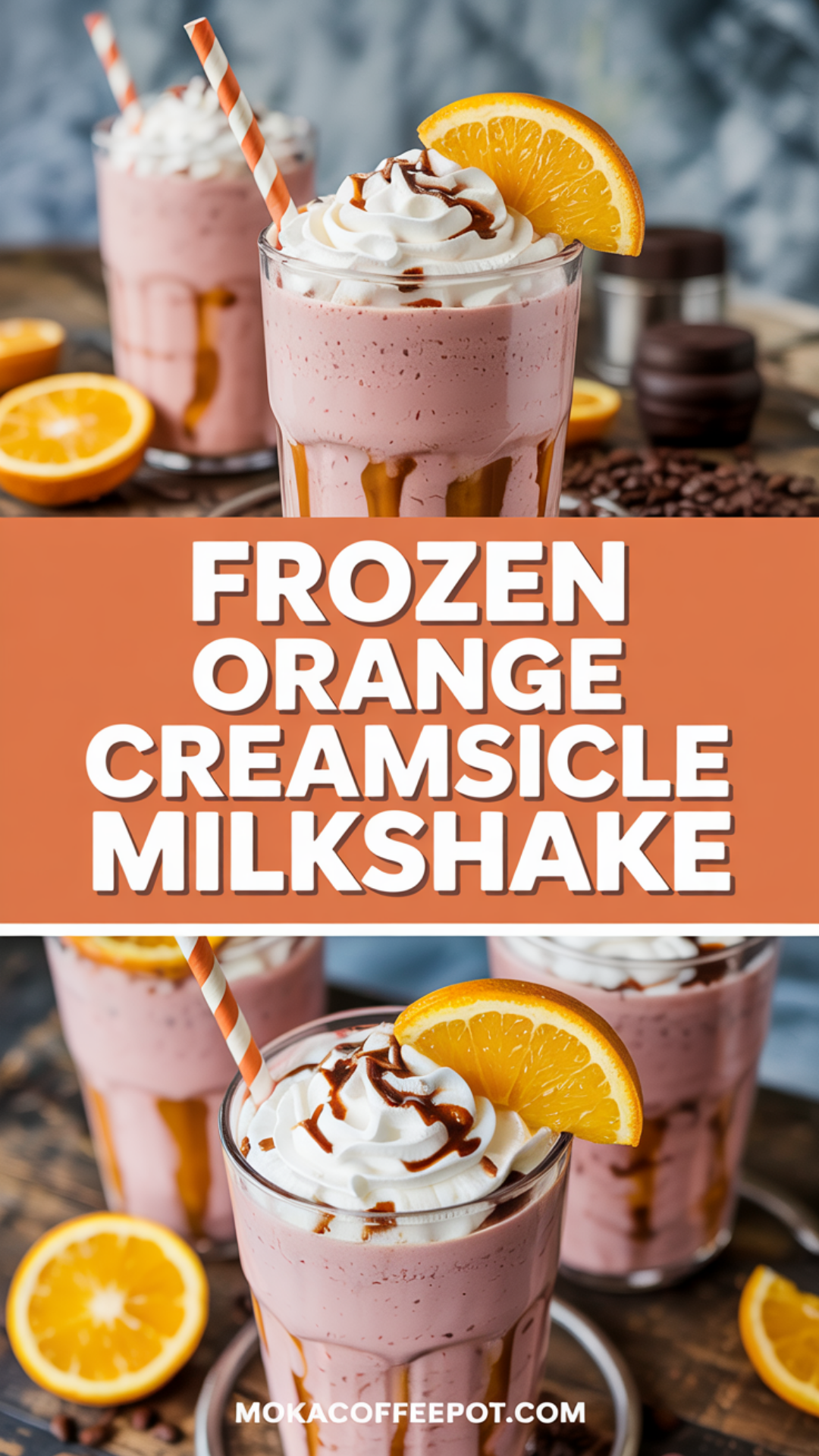 Frozen Orange Creamsicle Milkshake