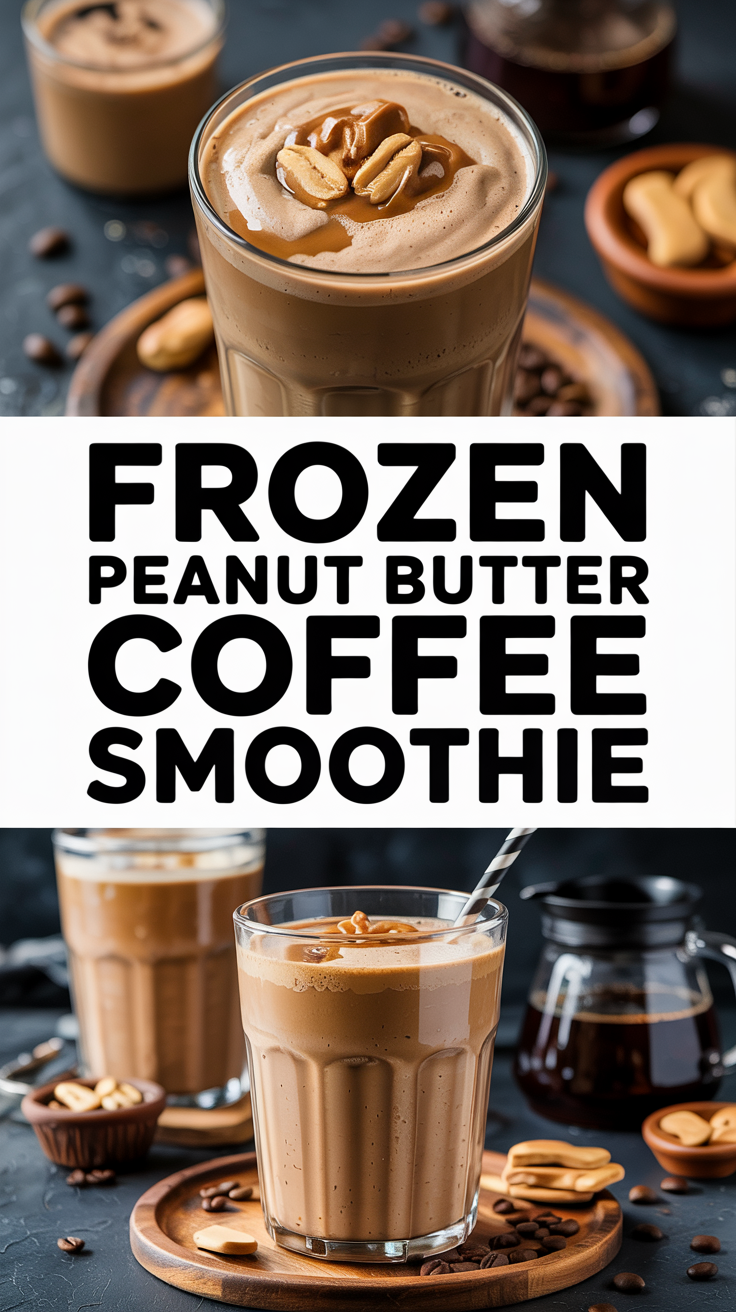 Frozen Peanut Butter Coffee Smoothie Recipe Frozen Peanut Butter Coffee Smoothie Recipe