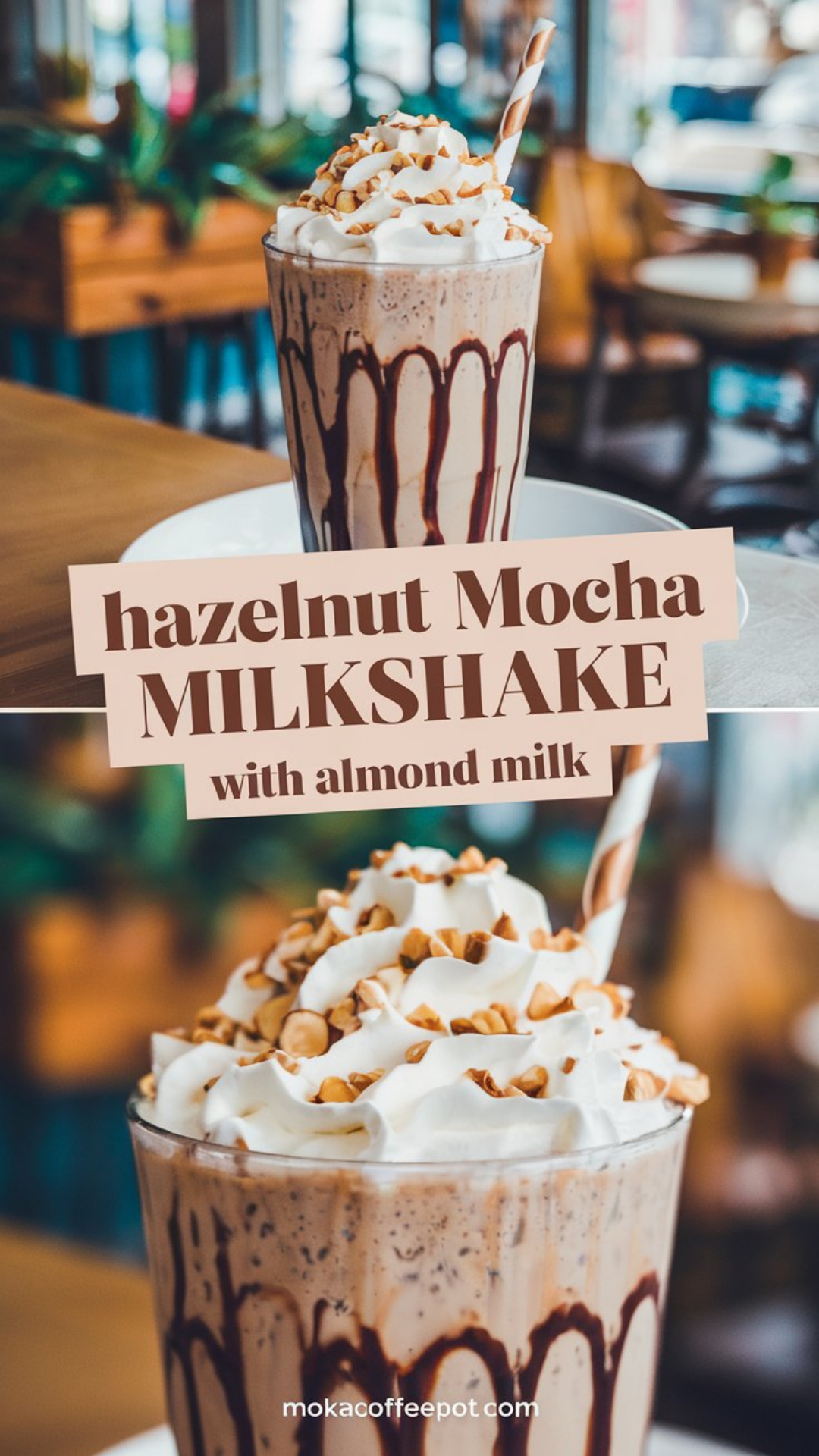Hazelnut Mocha Milkshake with Almond Milk Hazelnut Mocha Milkshake with Almond Milk