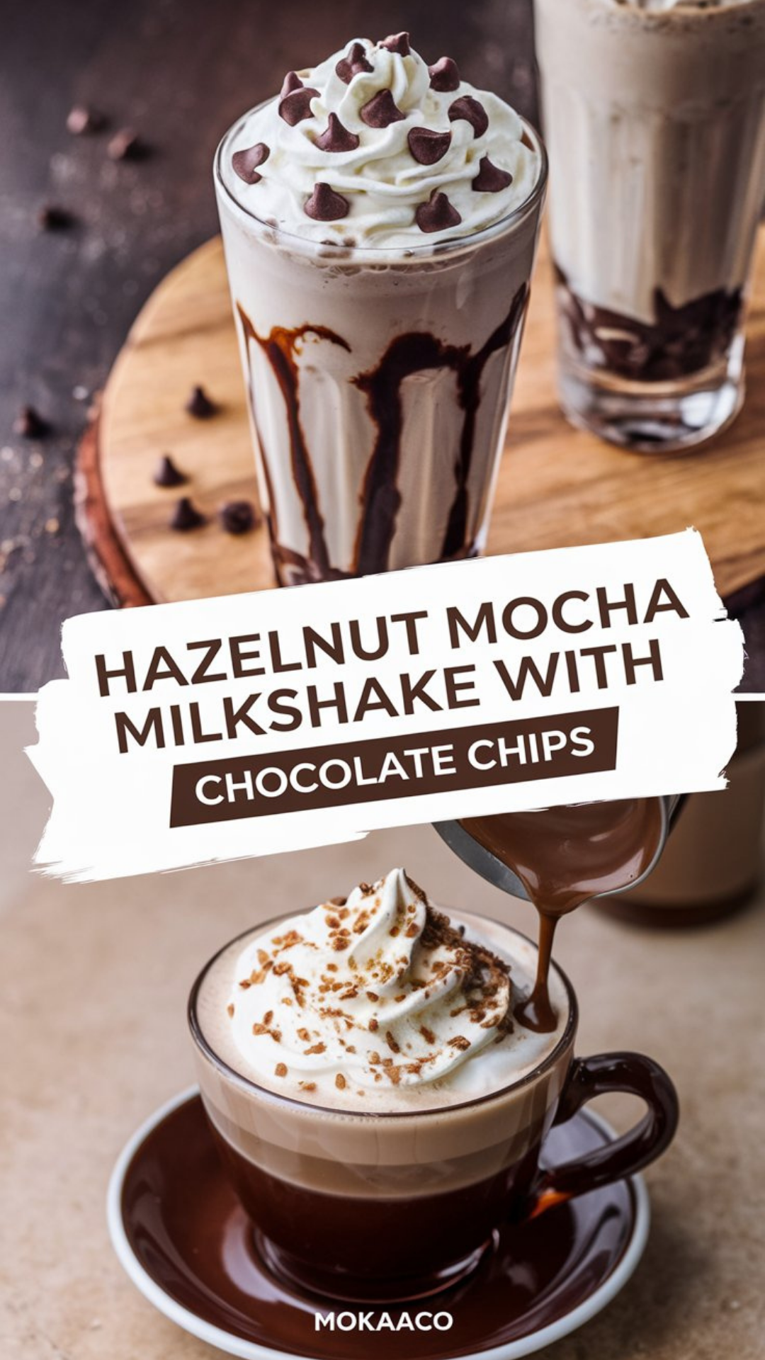 Hazelnut Mocha Milkshake with Chocolate Chips Hazelnut Mocha Milkshake with Chocolate Chips
