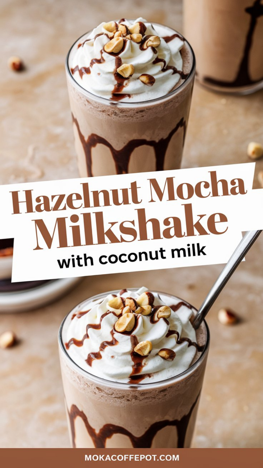 Hazelnut Mocha Milkshake with Coconut Milk Hazelnut Mocha Milkshake with Coconut Milk