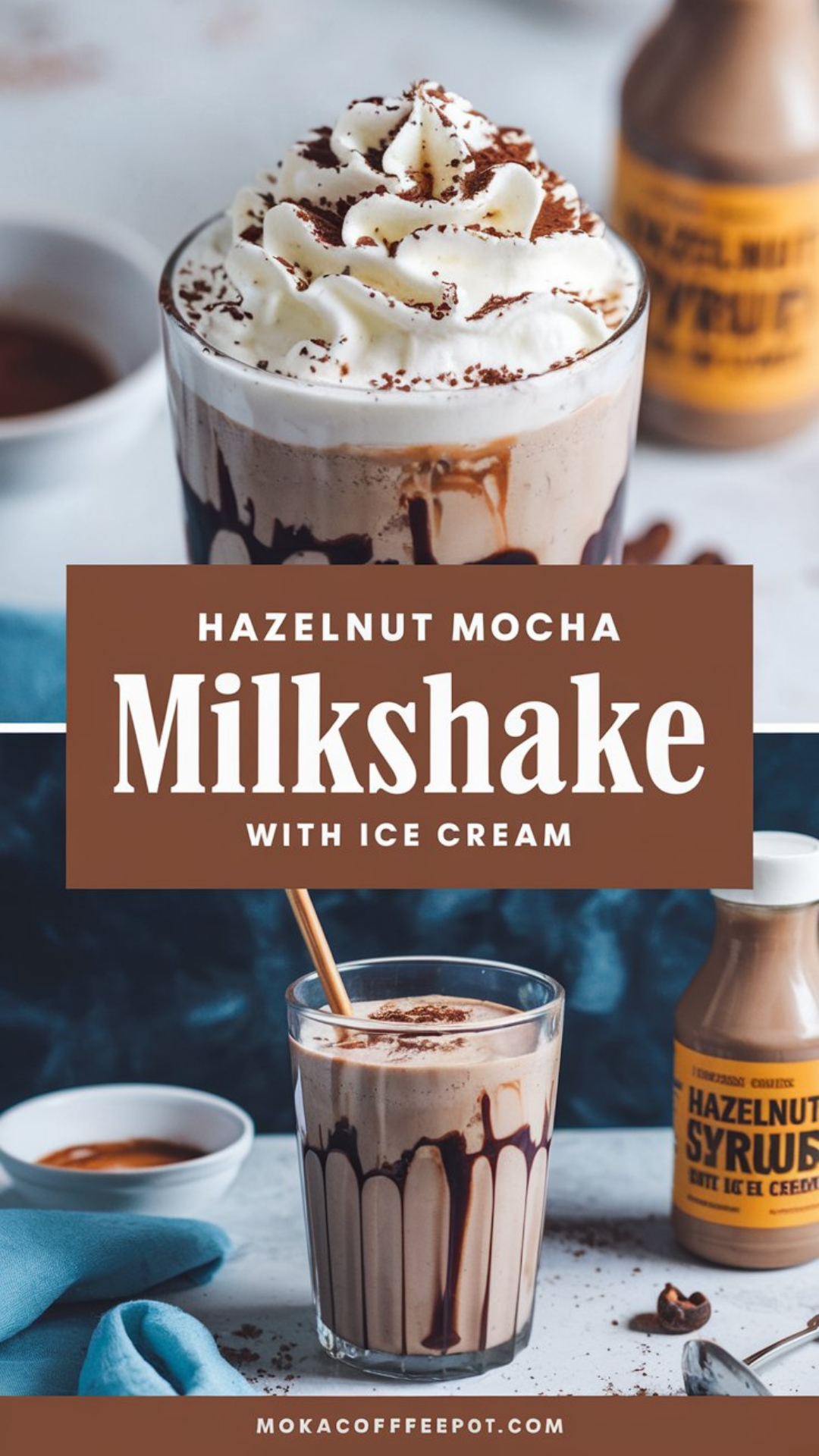 Hazelnut Mocha Milkshake with Ice Cream Hazelnut Mocha Milkshake with Ice Cream