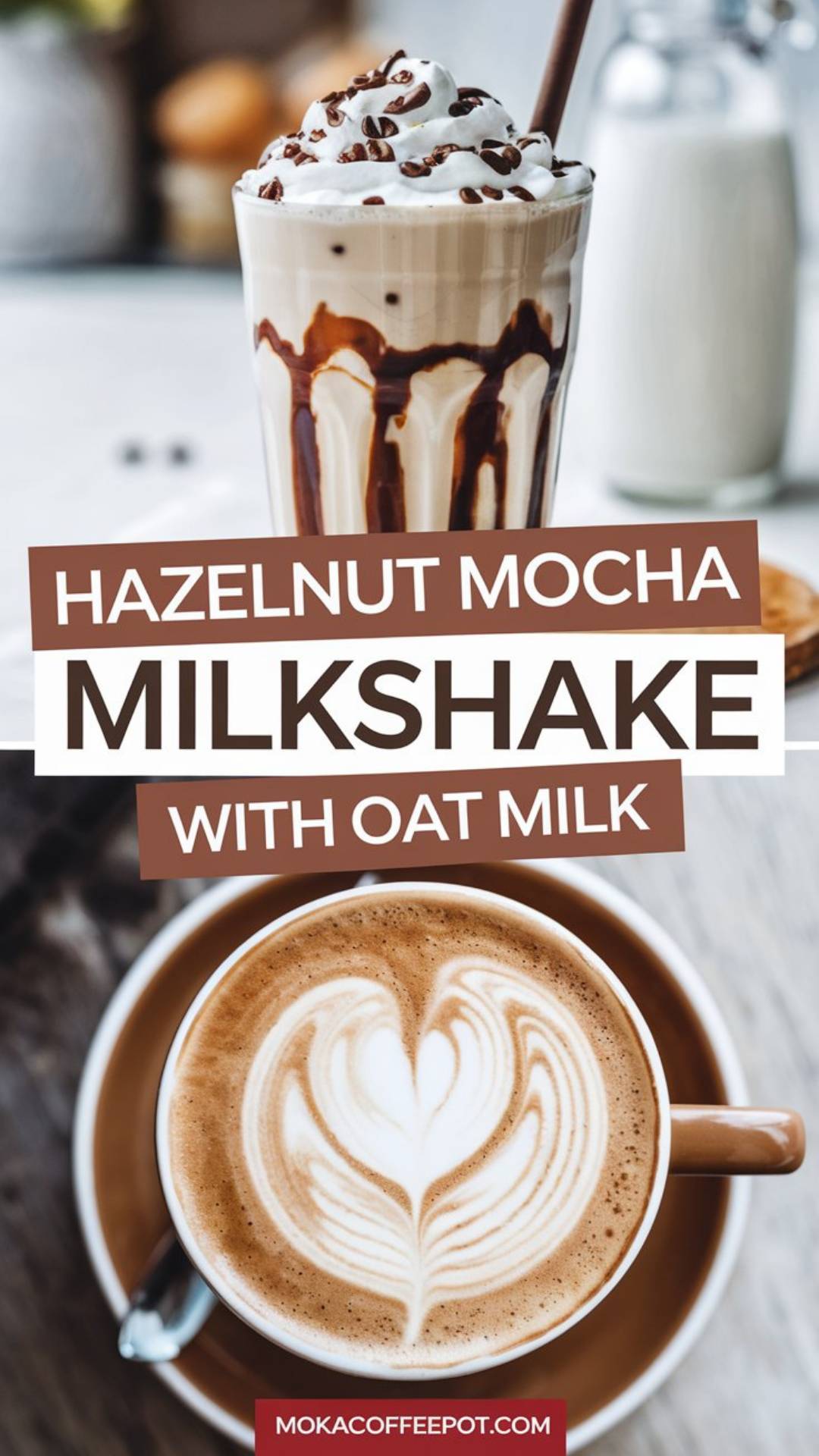 Hazelnut Mocha Milkshake with Oat Milk Hazelnut Mocha Milkshake with Oat Milk
