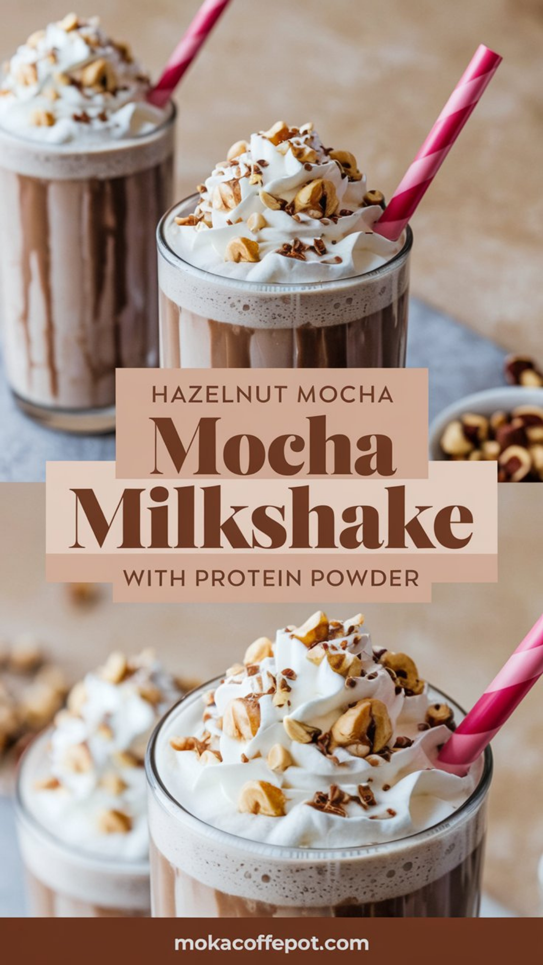 Hazelnut Mocha Milkshake with Protein Powder Hazelnut Mocha Milkshake with Protein Powder
