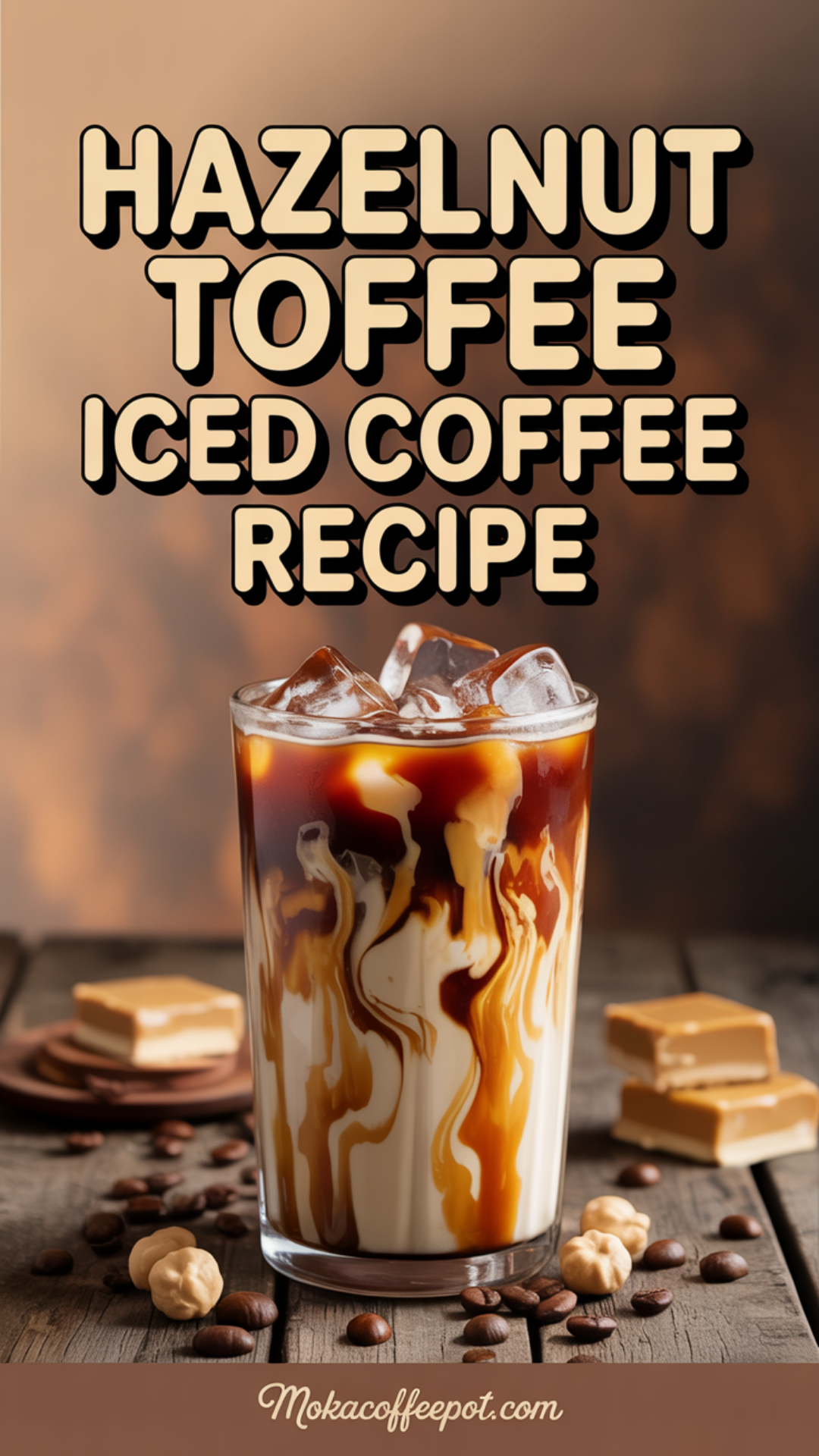 Hazelnut Toffee Iced Coffee Recipe Hazelnut Toffee Iced Coffee Recipe
