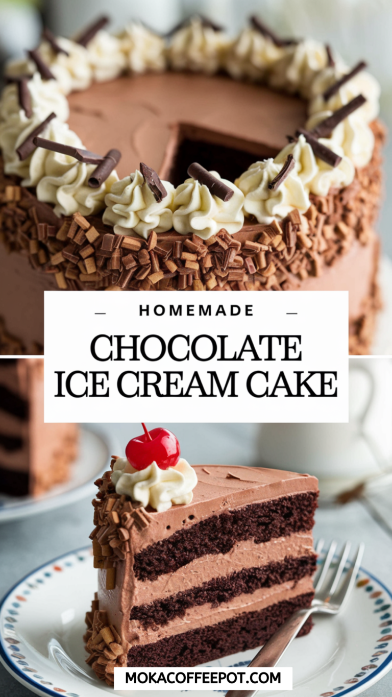 Homemade Chocolate Ice Cream Cake Homemade Chocolate Ice Cream Cake