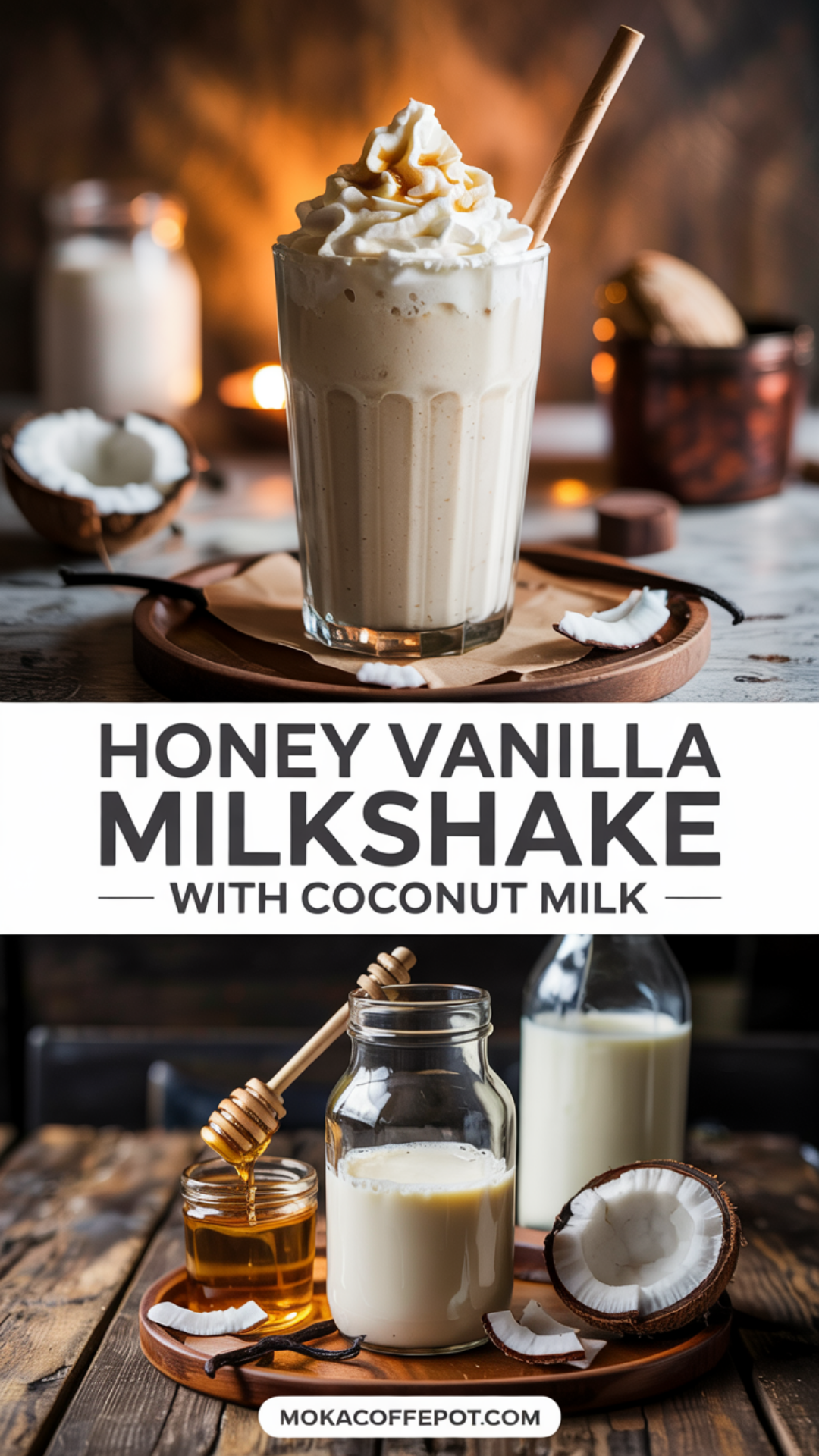 Honey Vanilla Milkshake with Coconut Milk Recipe Honey Vanilla Milkshake with Coconut Milk Recipe