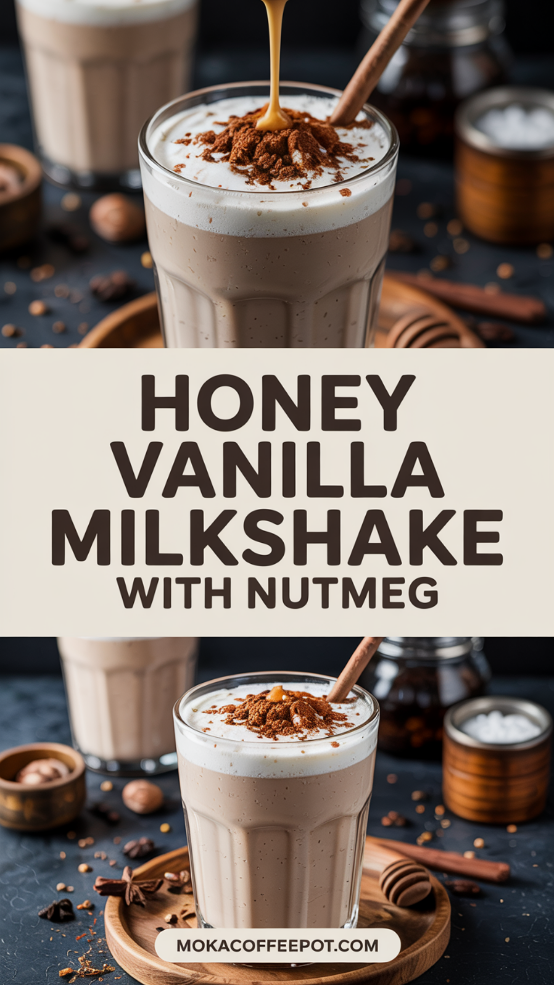 Honey Vanilla Milkshake with Nutmeg Recipe Honey Vanilla Milkshake with Nutmeg Recipe