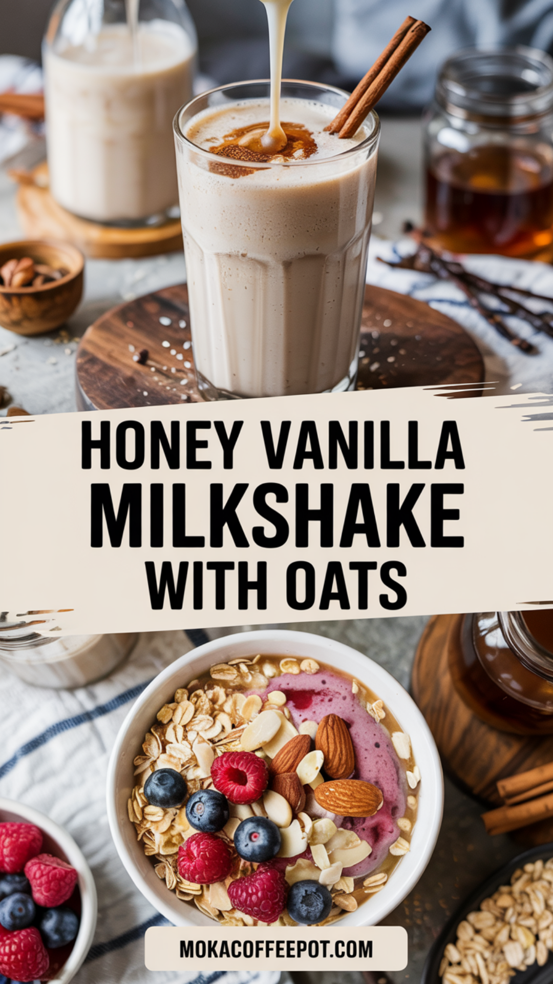 Honey Vanilla Milkshake with Oats Recipe Honey Vanilla Milkshake with Oats Recipe