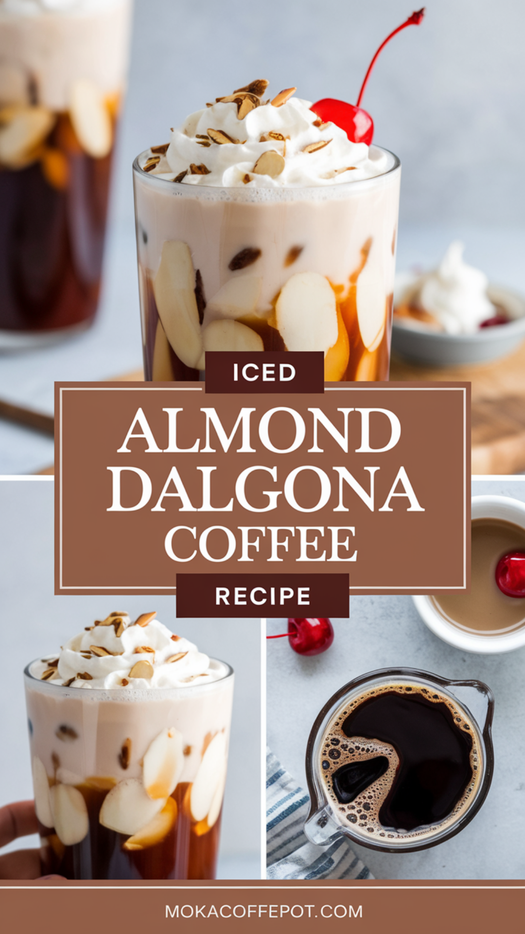 Iced Almond Dalgona Coffee Recipe Iced Almond Dalgona Coffee Recipe