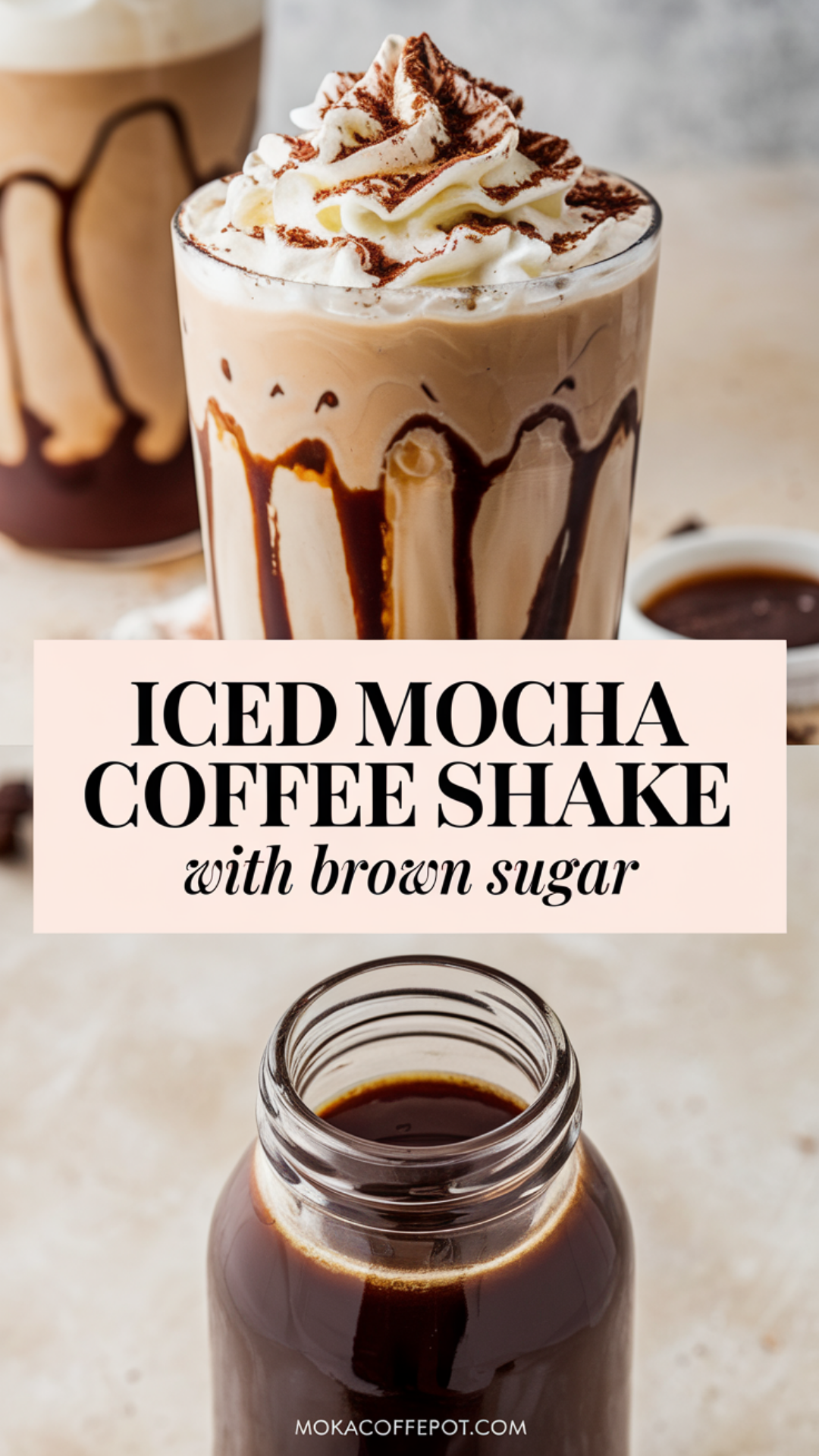 Iced Mocha Coffee Shake with Brown Sugar