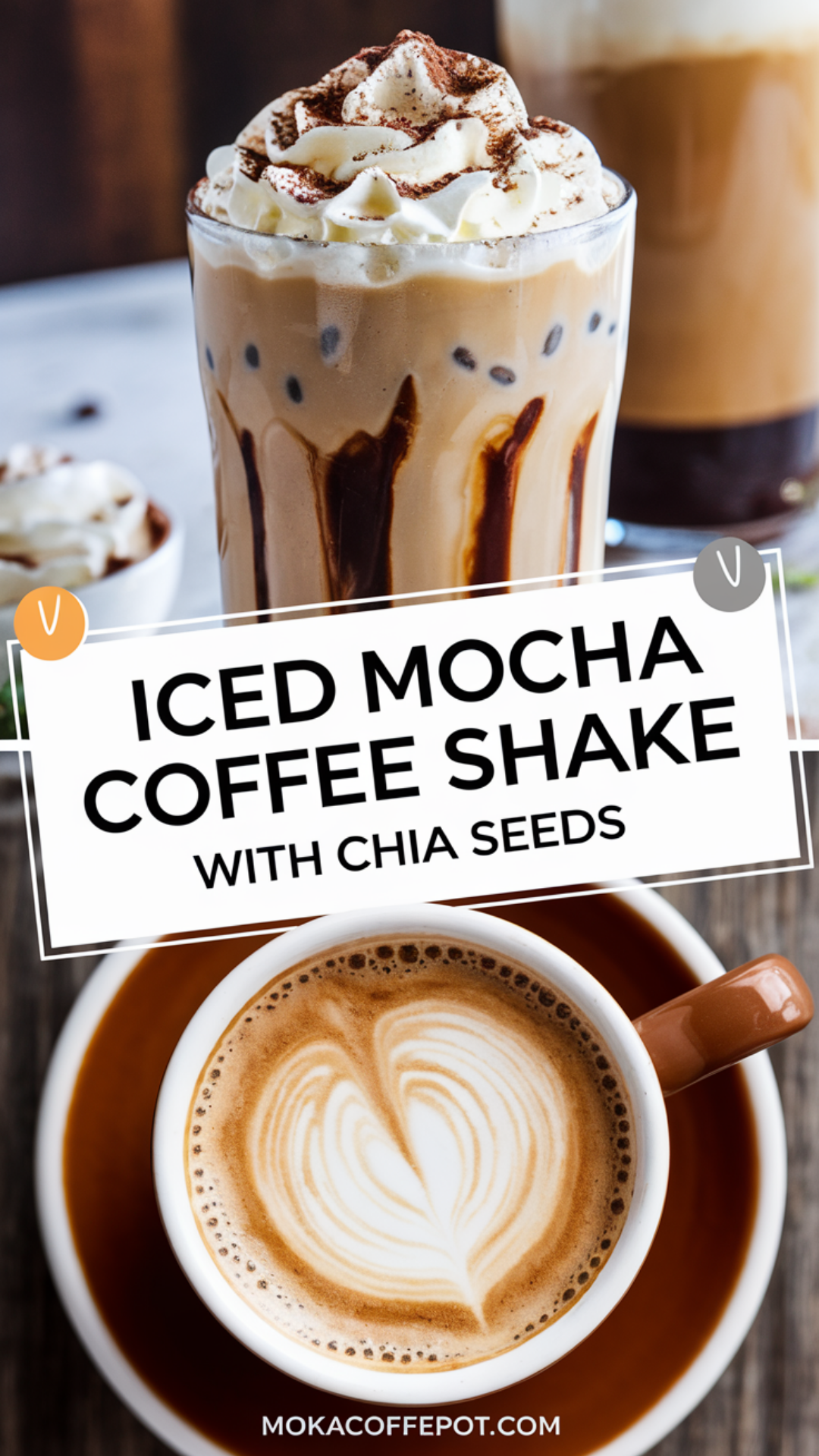 Iced Mocha Coffee Shake with Chia Seeds Iced Mocha Coffee Shake with Chia Seeds