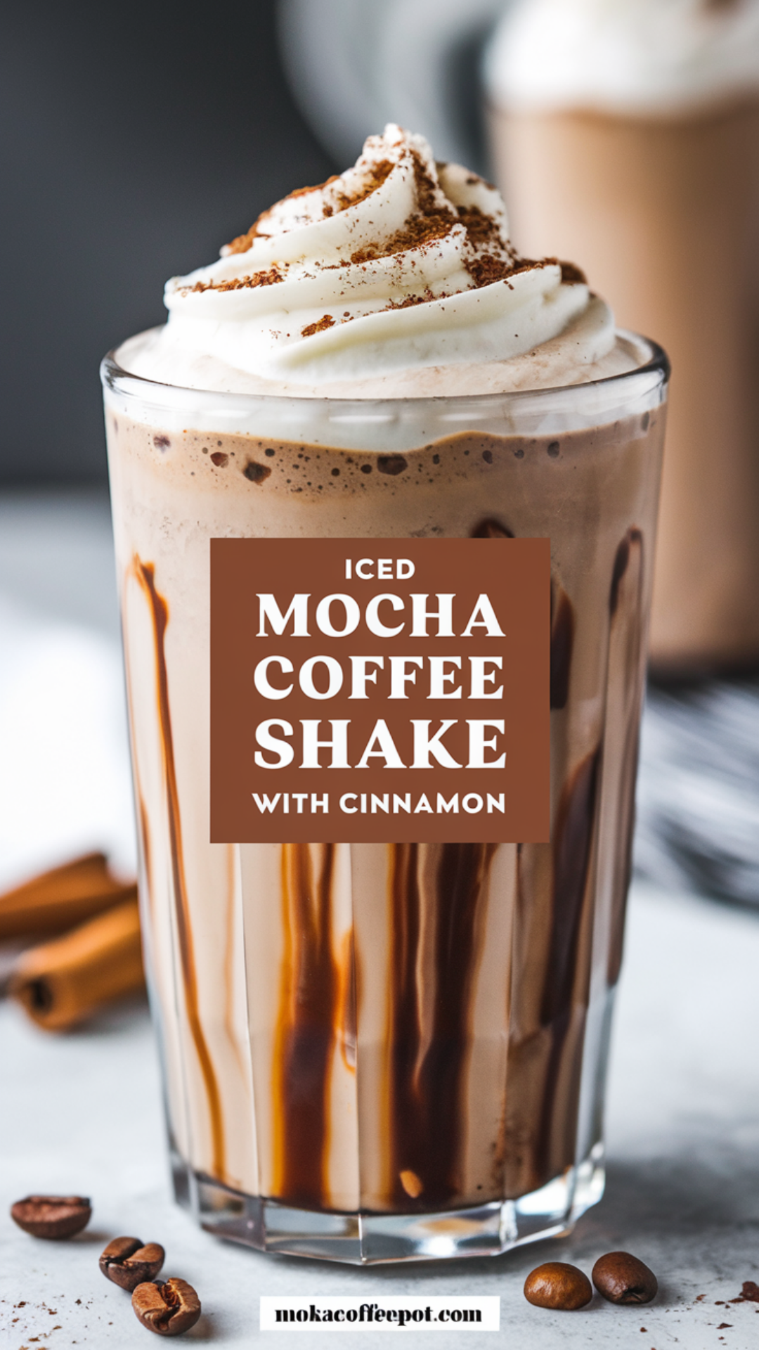 Iced Mocha Coffee Shake with Cinnamon