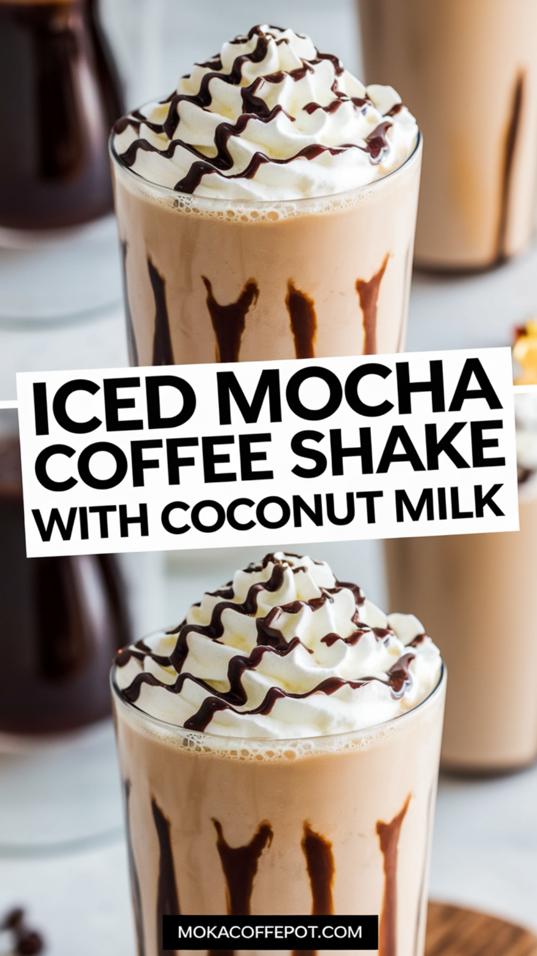 Iced Mocha Coffee Shake with Coconut Milk