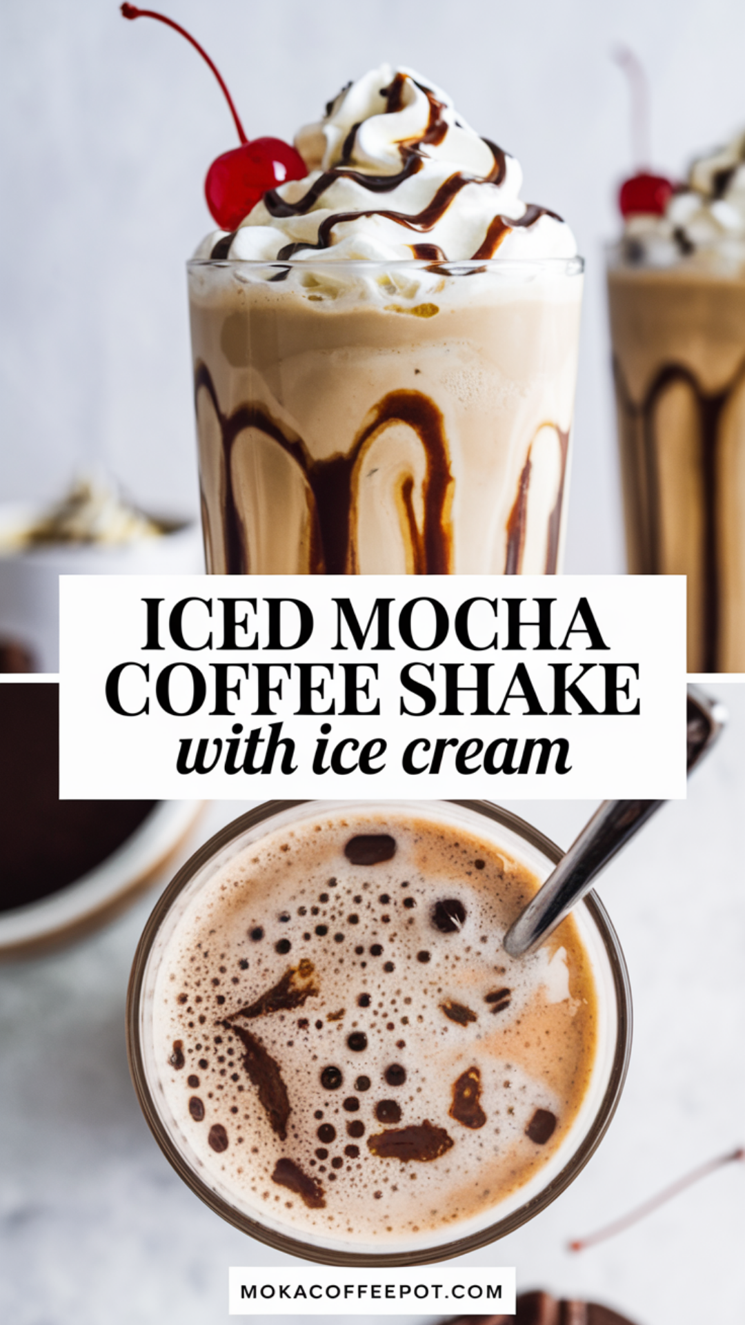 Iced Mocha Coffee Shake with Ice Cream