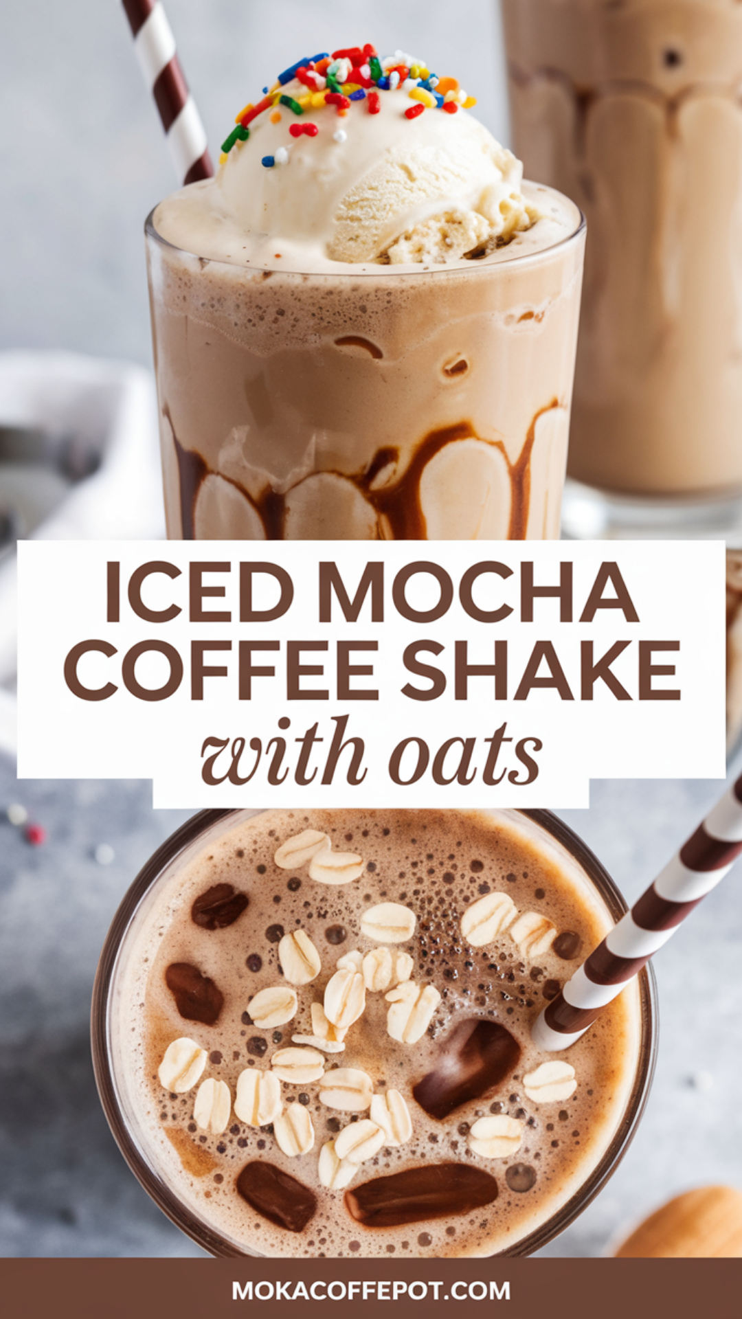 Iced Mocha Coffee Shake with Oats