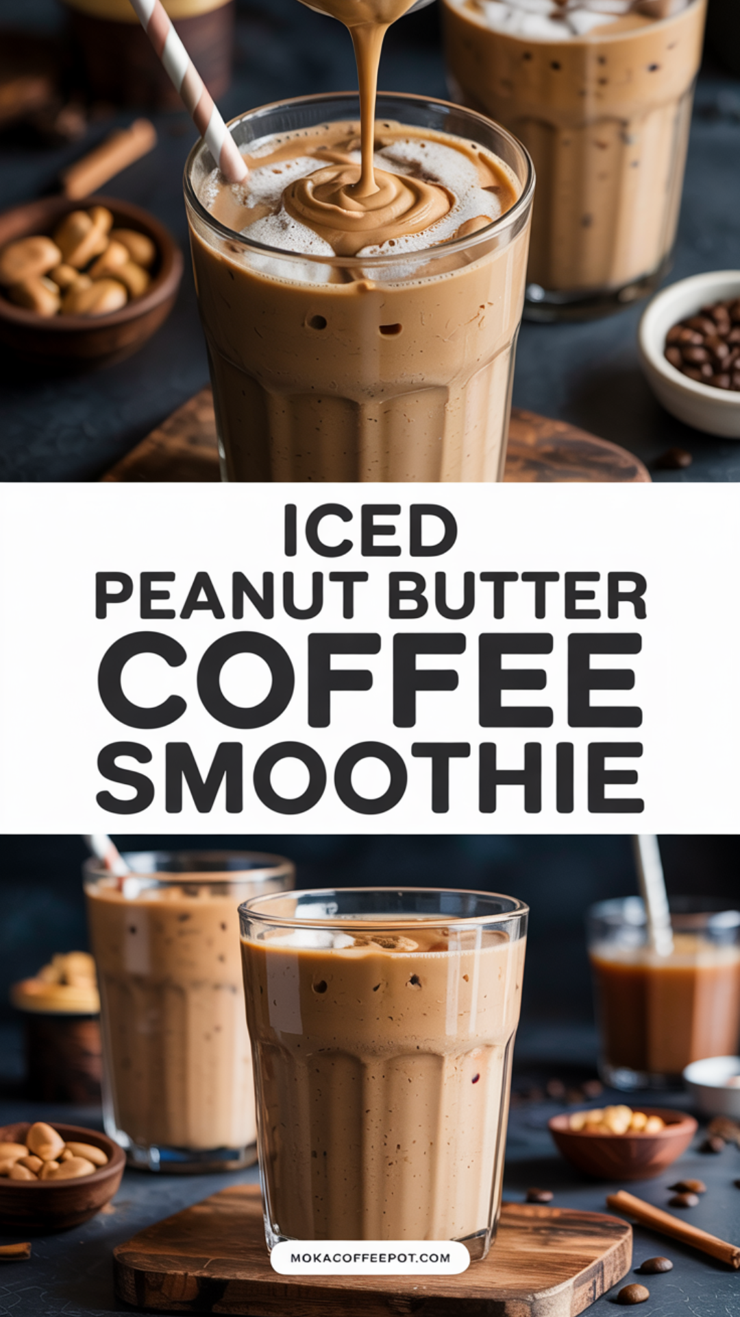 Iced Peanut Butter Coffee Smoothie Recipe