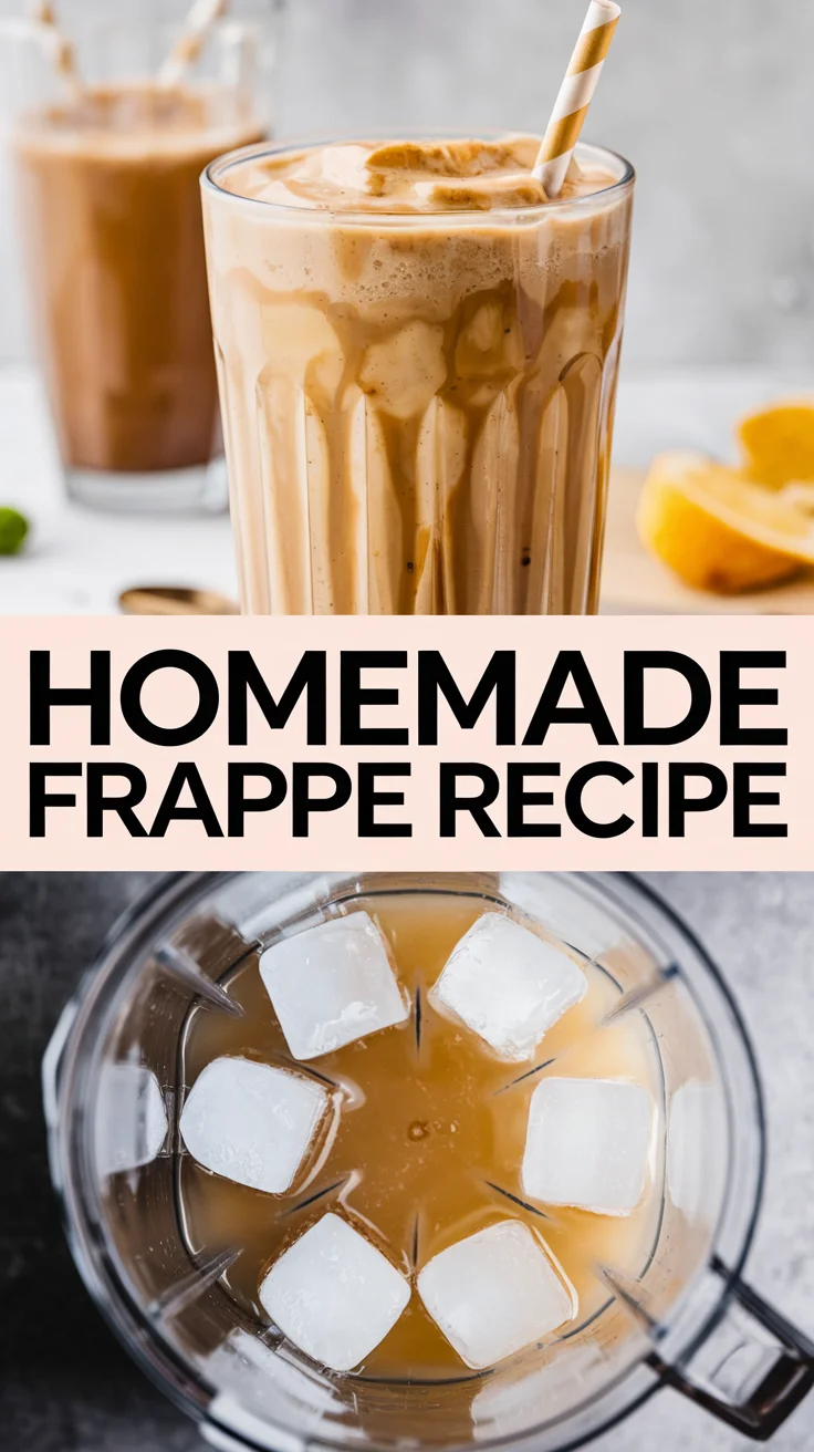 Ingredients for a Homemade Frappe