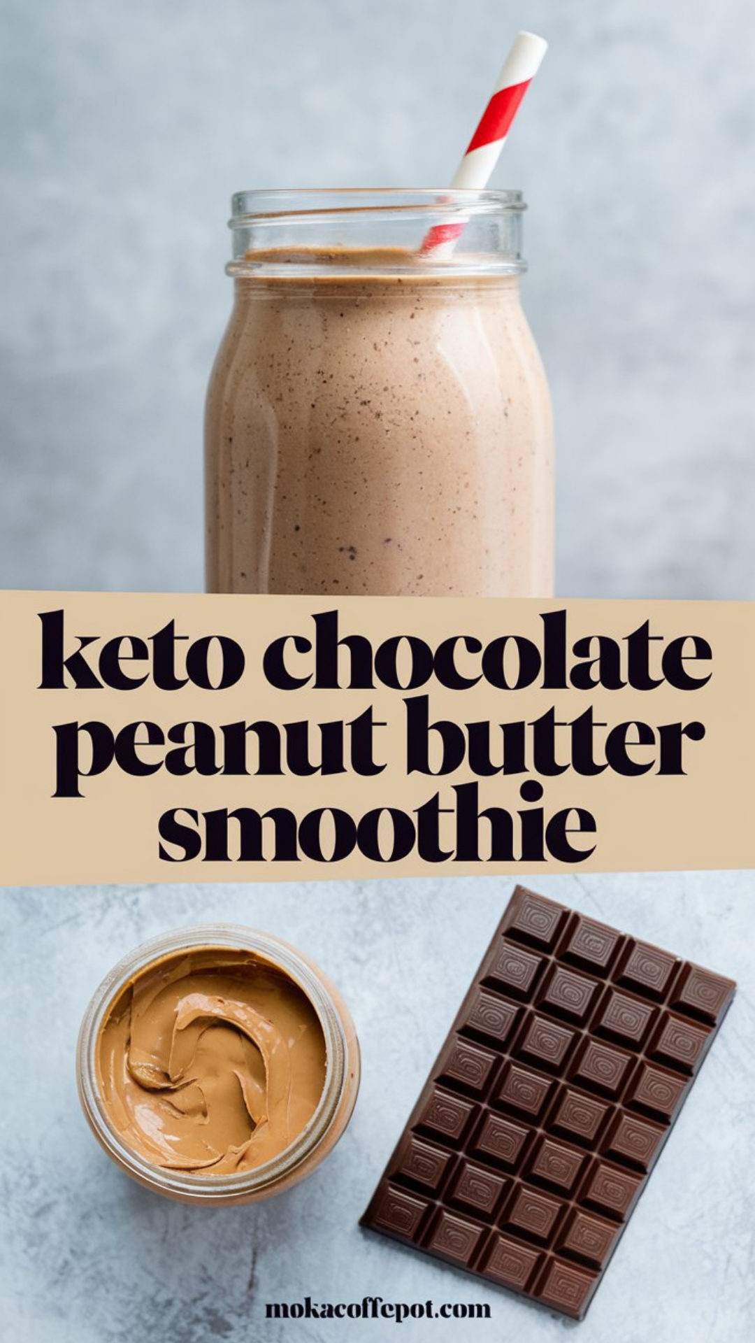 Keto Chocolate Peanut Butter Smoothie Keto Chocolate Peanut Butter Smoothie