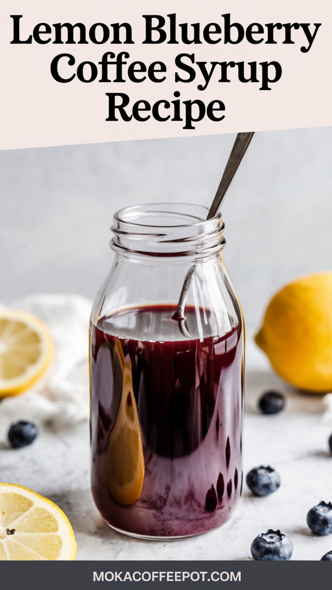 Lemon Blueberry Coffee Syrup Recipe