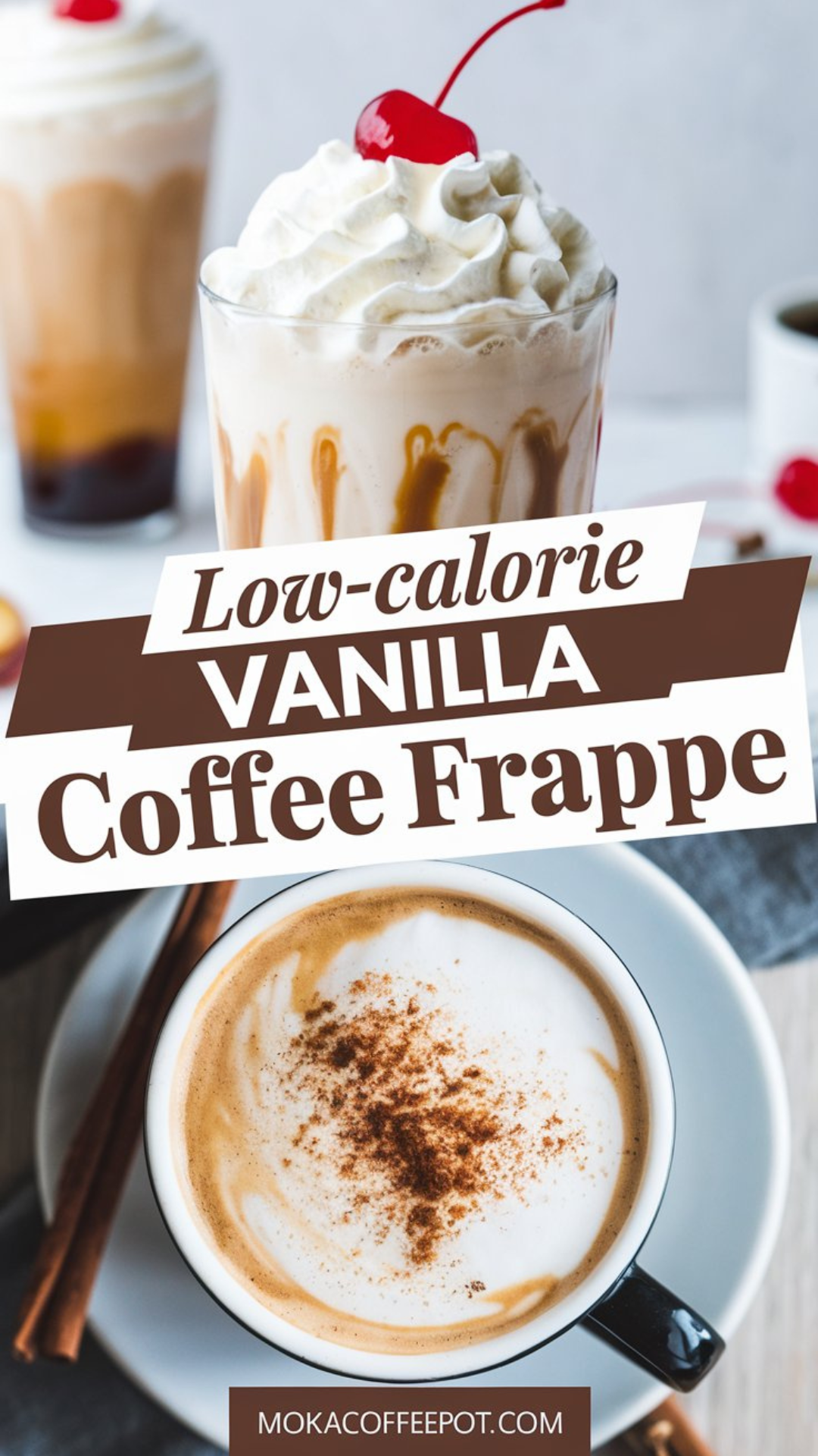 Low-Calorie Vanilla Coffee Frappe Low-Calorie Vanilla Coffee Frappe