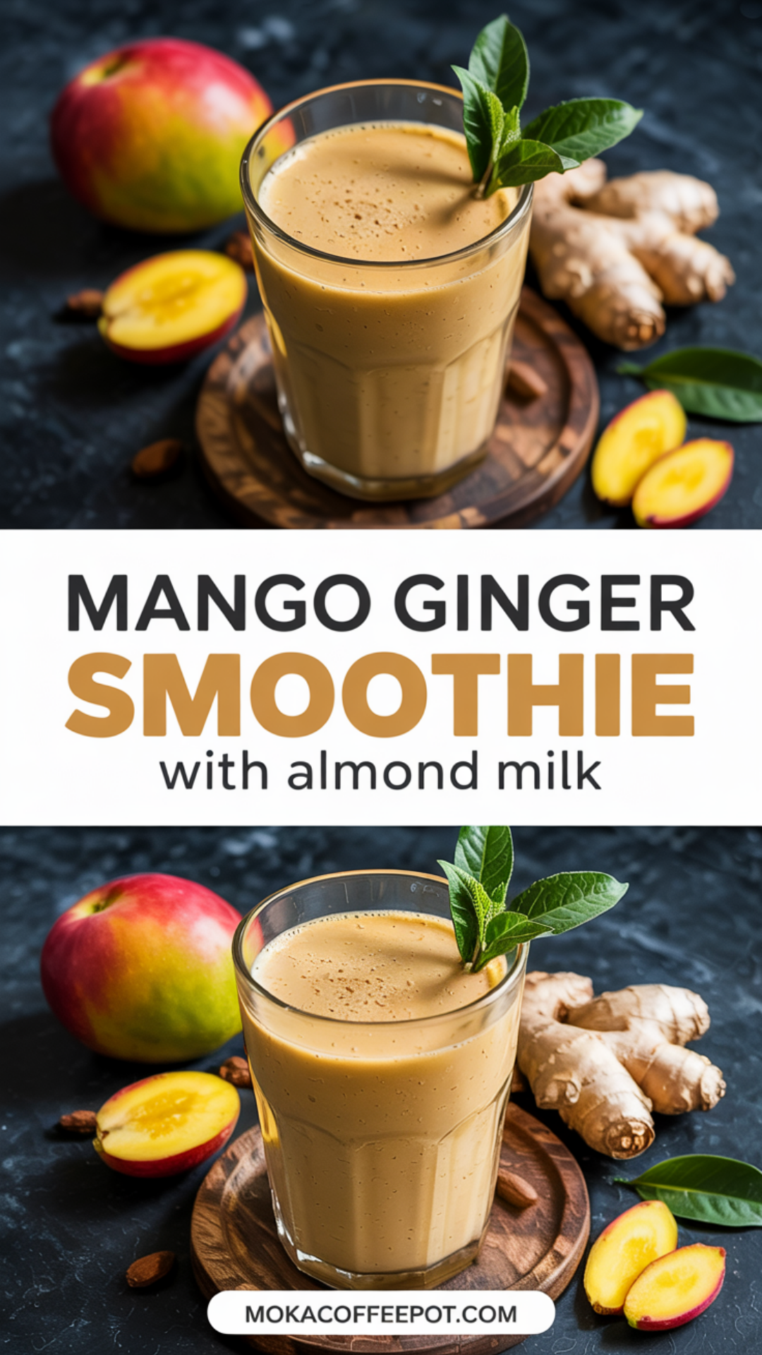 Mango Ginger Smoothie with Almond Milk Recipe Mango Ginger Smoothie with Almond Milk Recipe