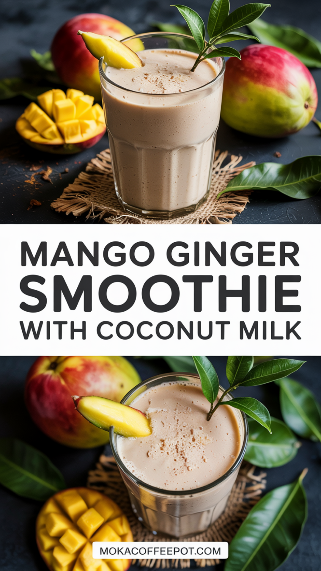 Mango Ginger Smoothie with Coconut Milk Recipe Mango Ginger Smoothie with Coconut Milk Recipe