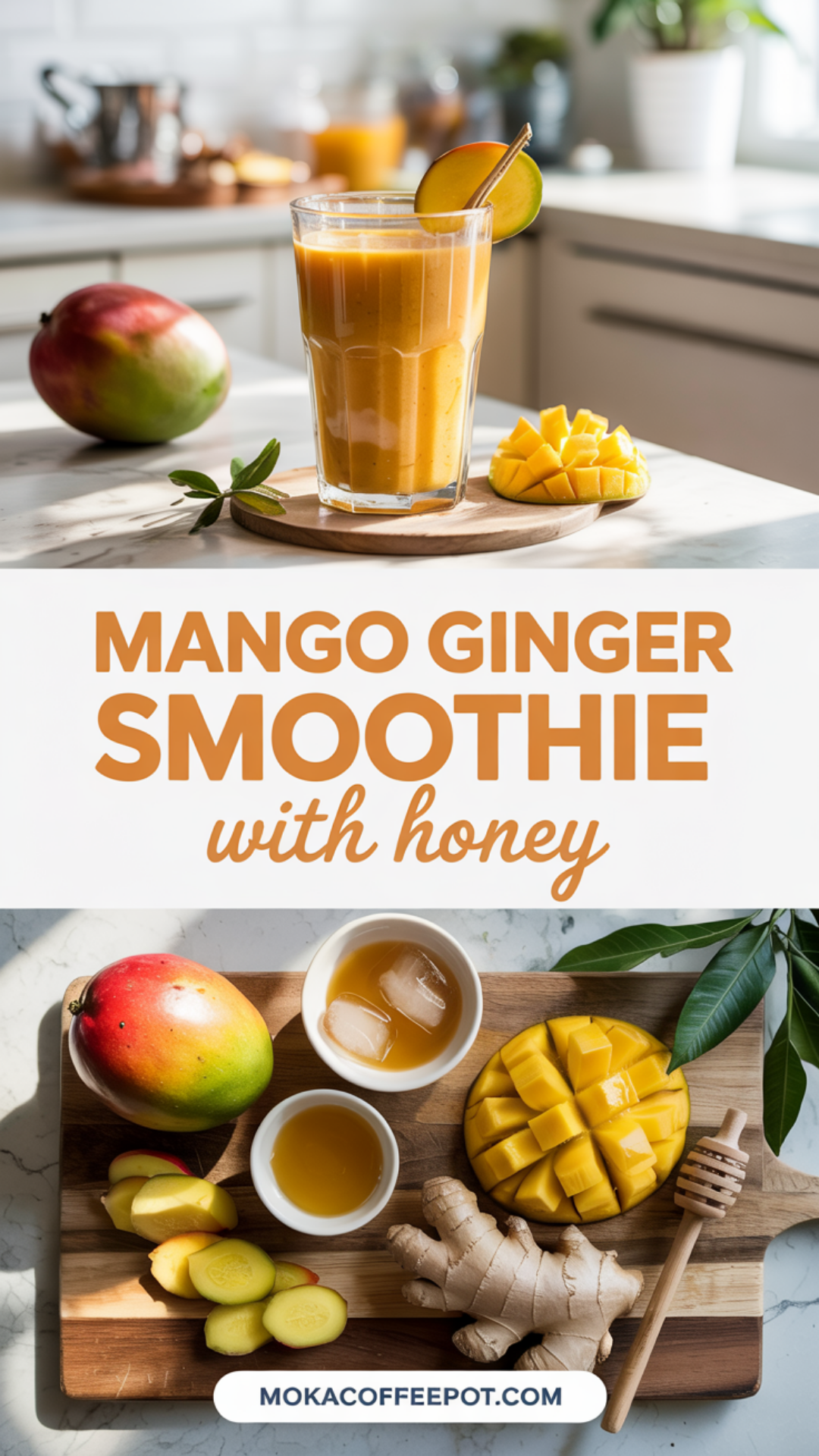 Mango Ginger Smoothie with Honey Recipe Mango Ginger Smoothie with Honey Recipe