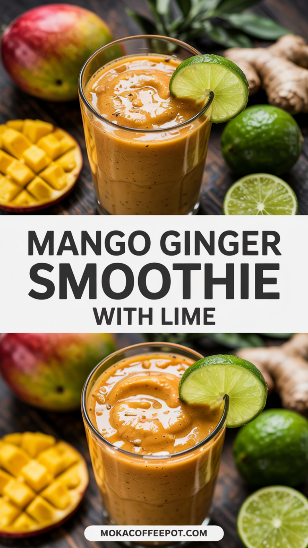 Mango Ginger Smoothie with Lime Recipe Mango Ginger Smoothie with Lime Recipe
