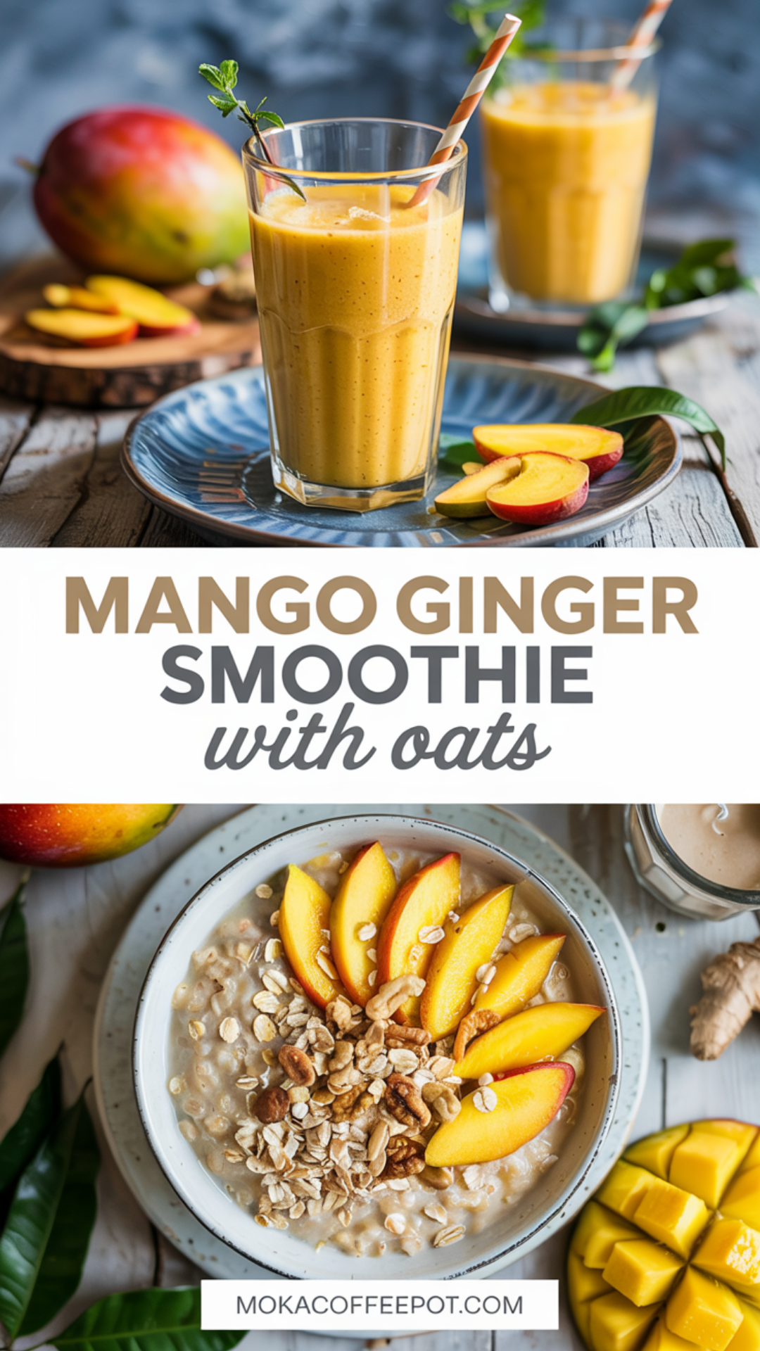 Mango Ginger Smoothie with Oats Recipe Mango Ginger Smoothie with Oats Recipe