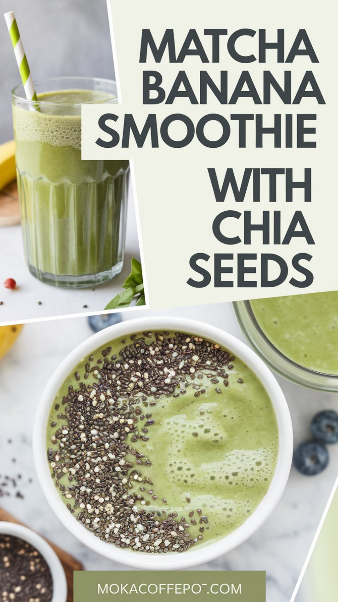 Matcha Banana Smoothie with Chia Seeds Matcha Banana Smoothie with Chia Seeds
