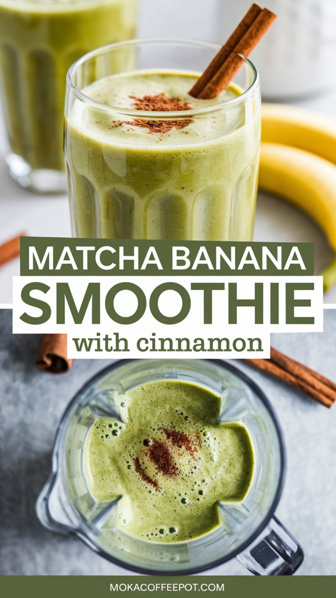 Matcha Banana Smoothie with Cinnamon Matcha Banana Smoothie with Cinnamon