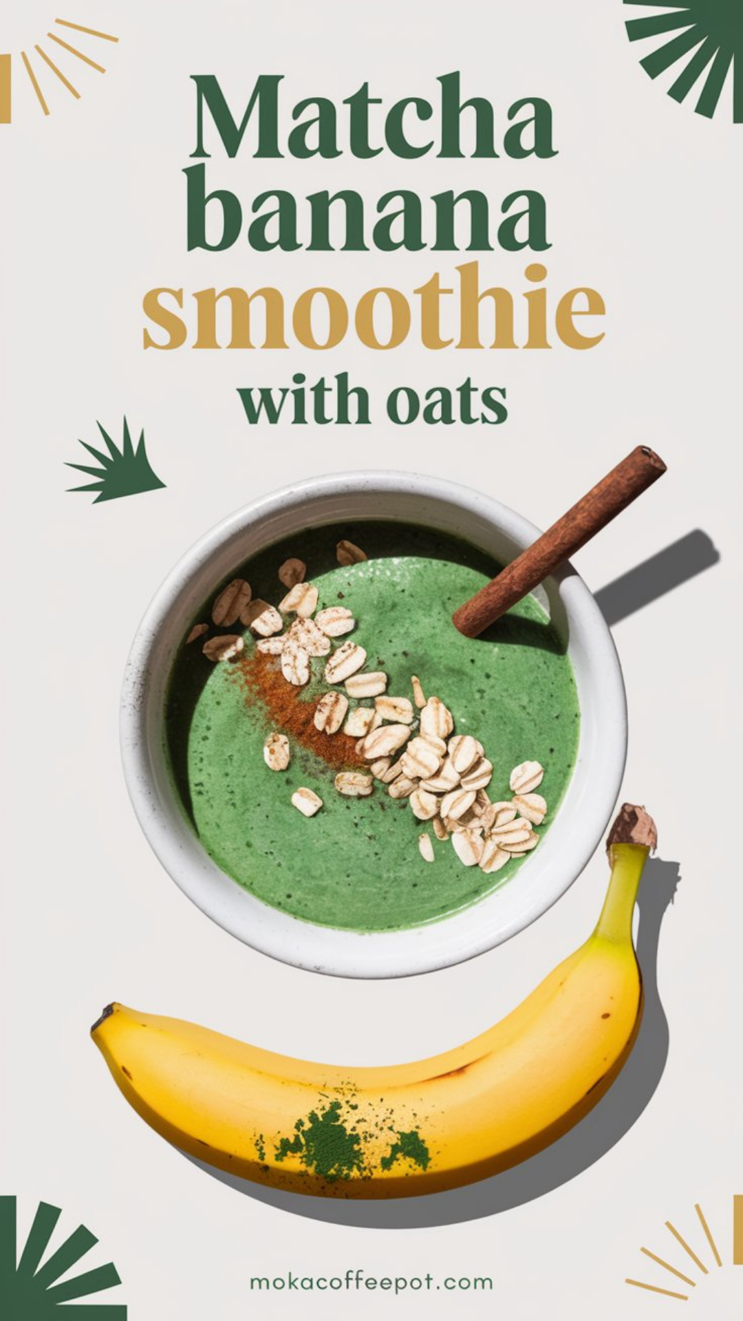 Matcha Banana Smoothie with Oats Matcha Banana Smoothie with Oats