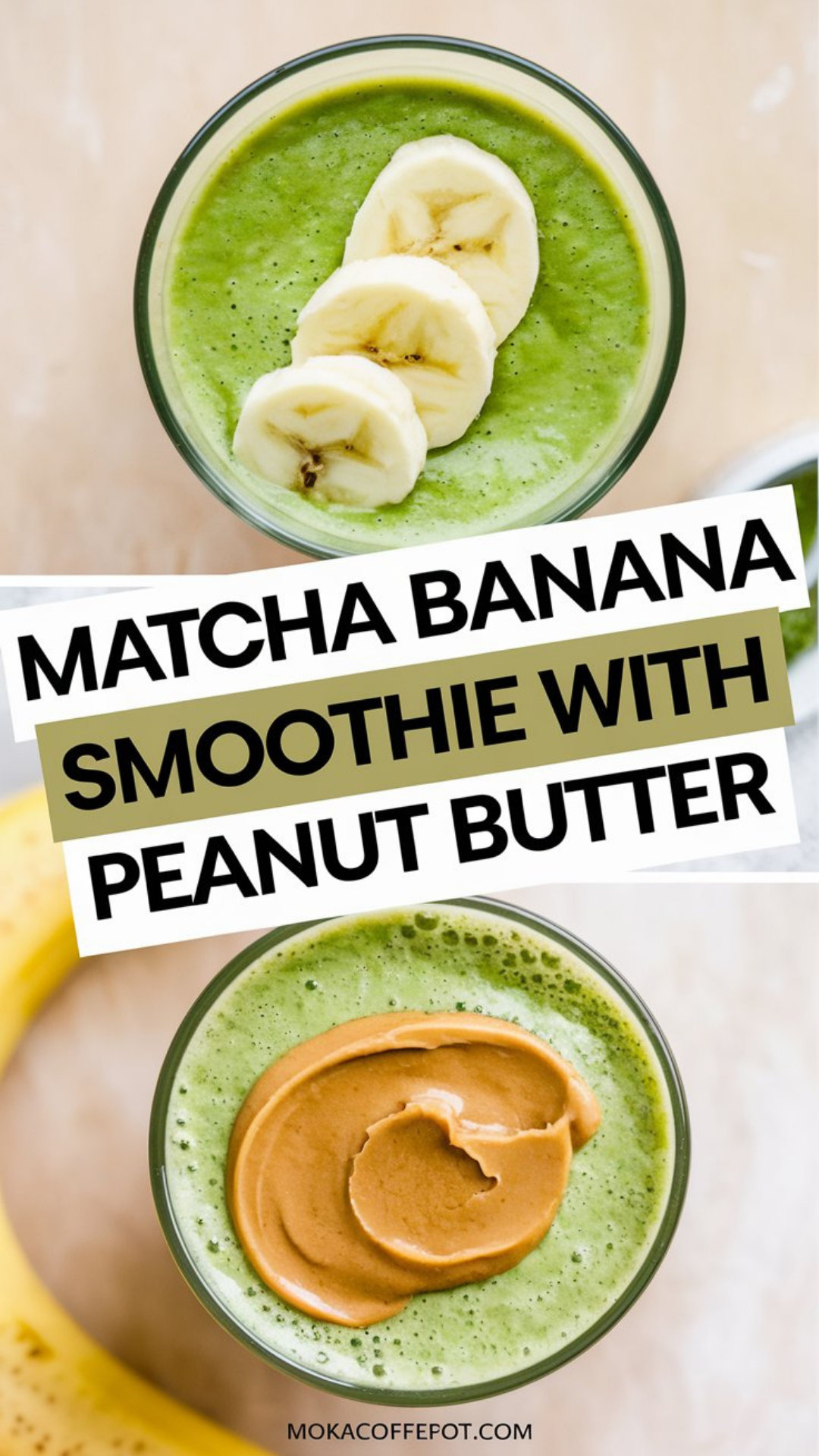 Matcha Banana Smoothie with Peanut Butter Matcha Banana Smoothie with Peanut Butter