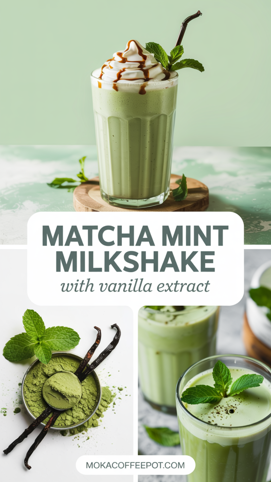 Matcha Mint Milkshake with Vanilla Extract Recipe Matcha Mint Milkshake with Vanilla Extract Recipe