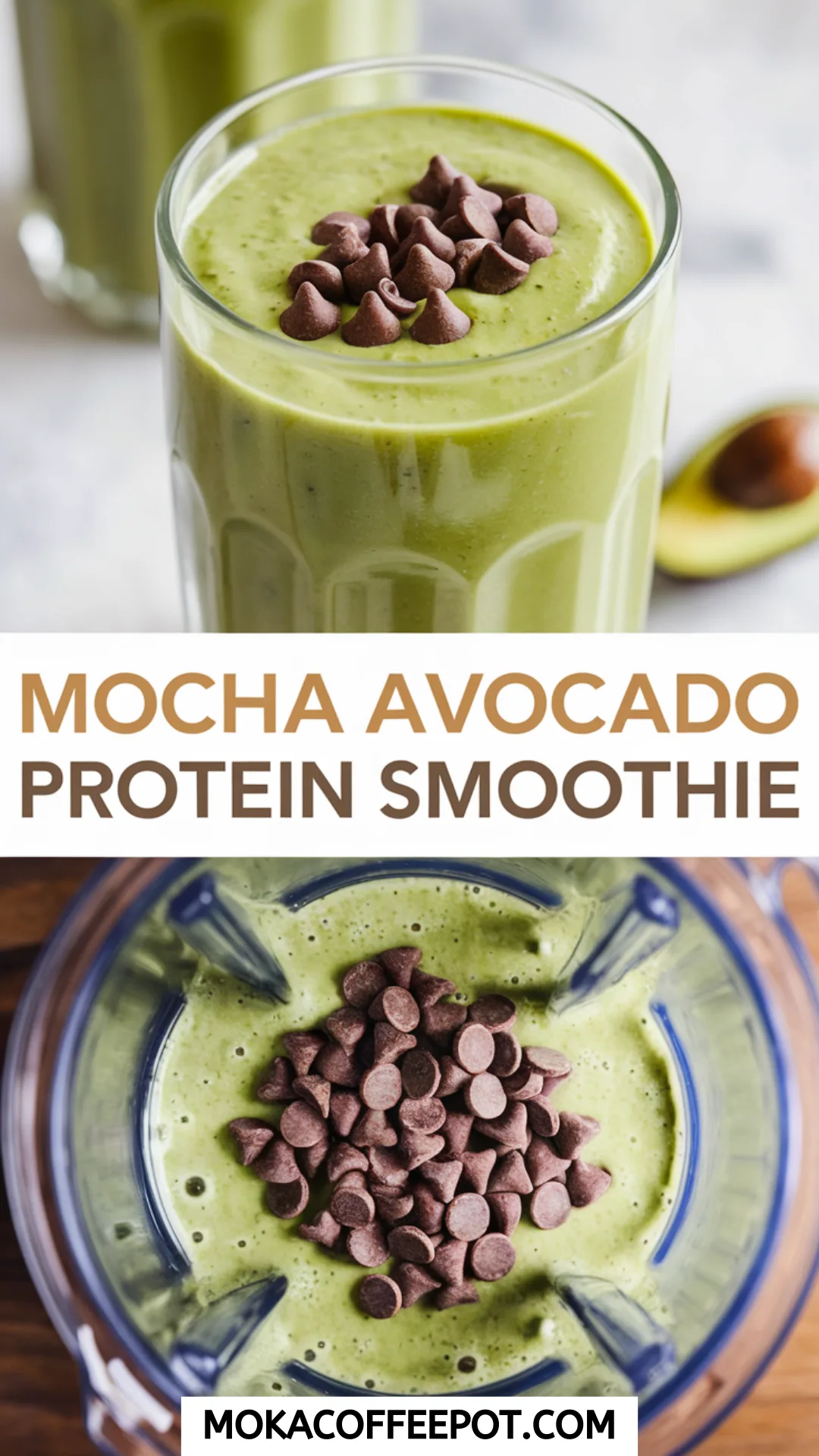Mocha Avocado Protein Smoothie Recipe Mocha Avocado Protein Smoothie Recipe