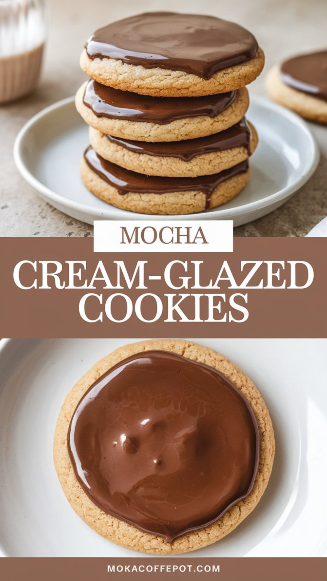 Mocha Cream-Glazed Cookies Mocha Cream-Glazed Cookies